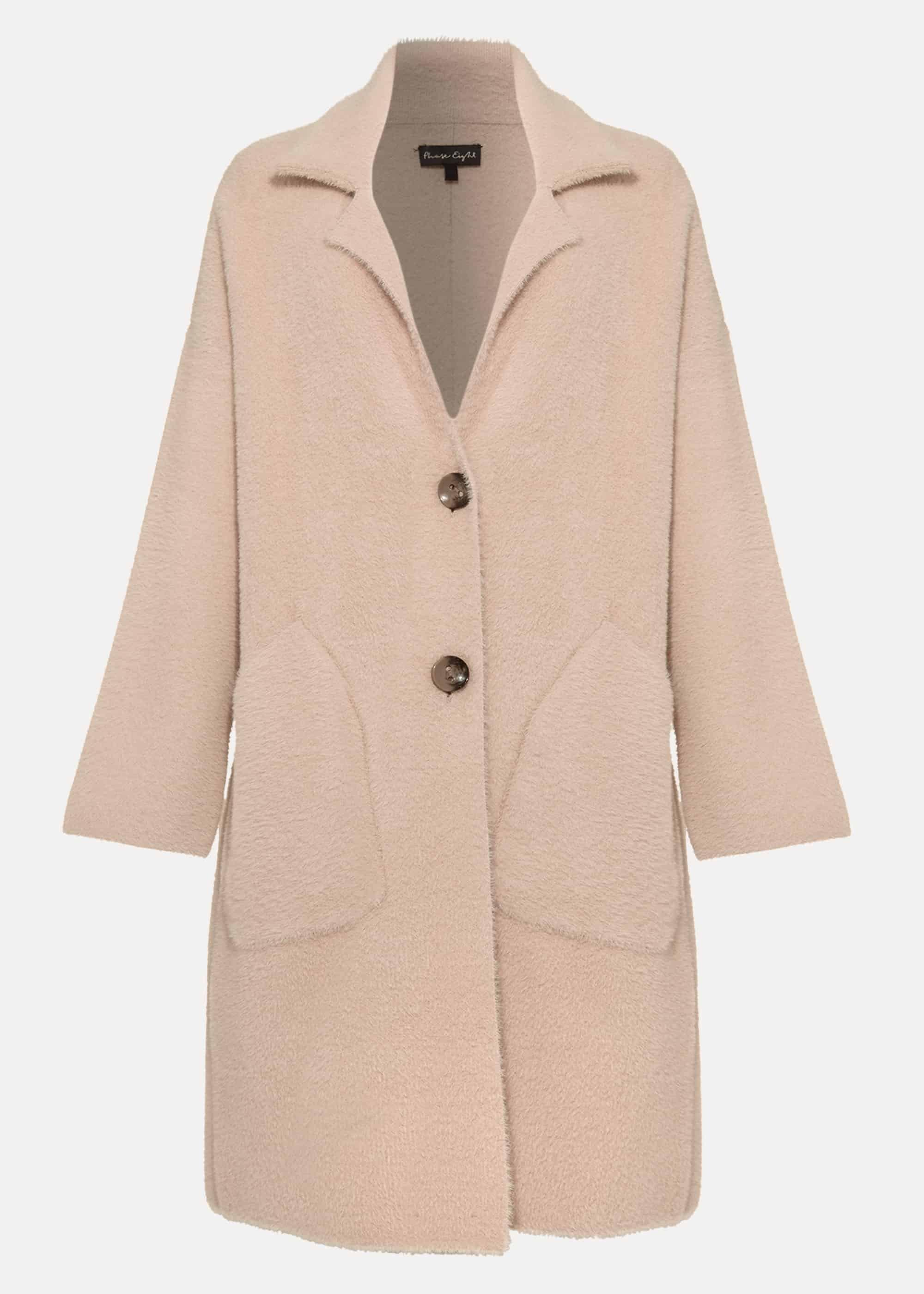 Floressa Fluffy Knit Coat