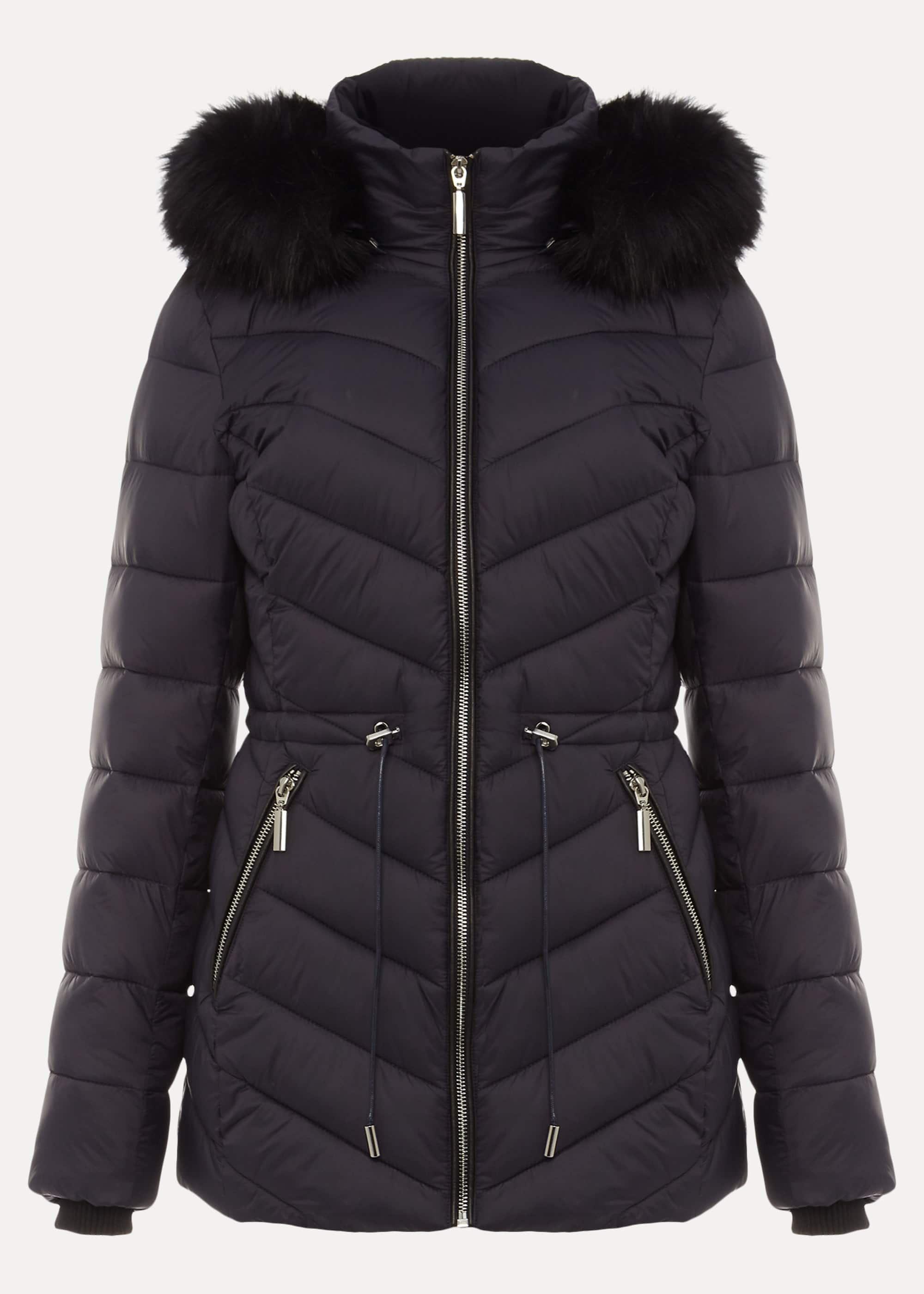Cora Toggle High Shine Puffer Coat