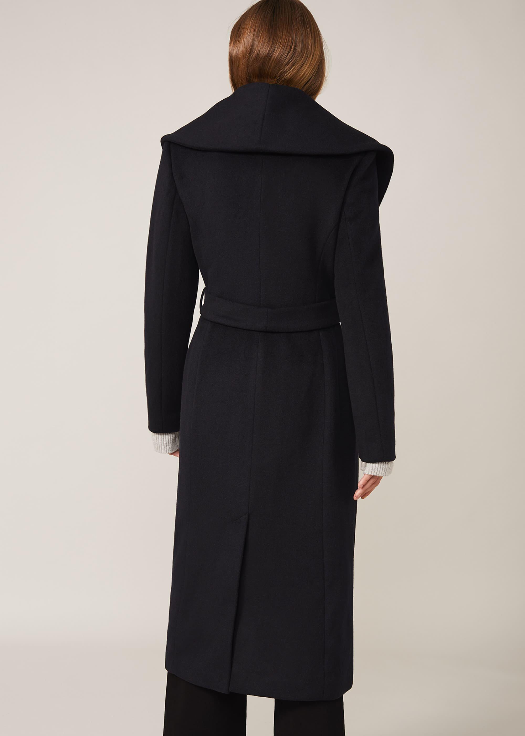 Ariana Wool Wrap Coat