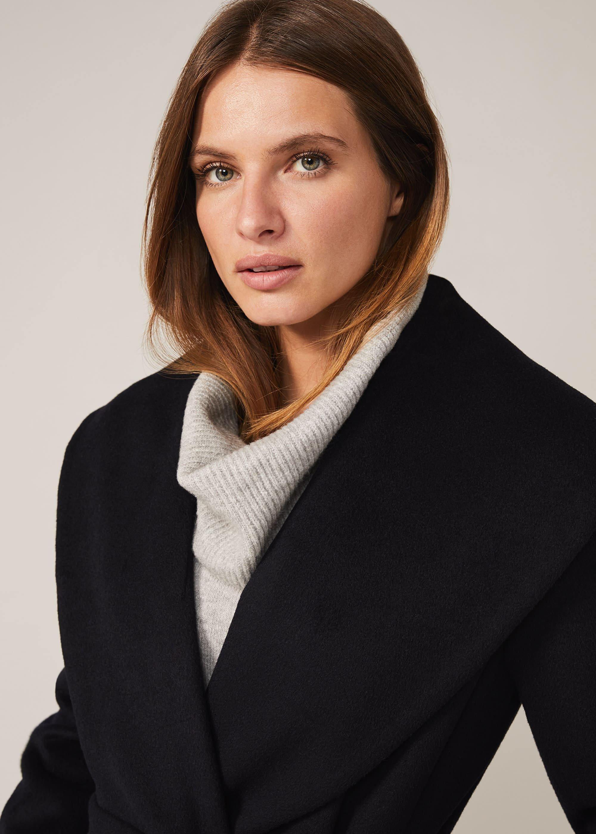 Ariana Wool Wrap Coat
