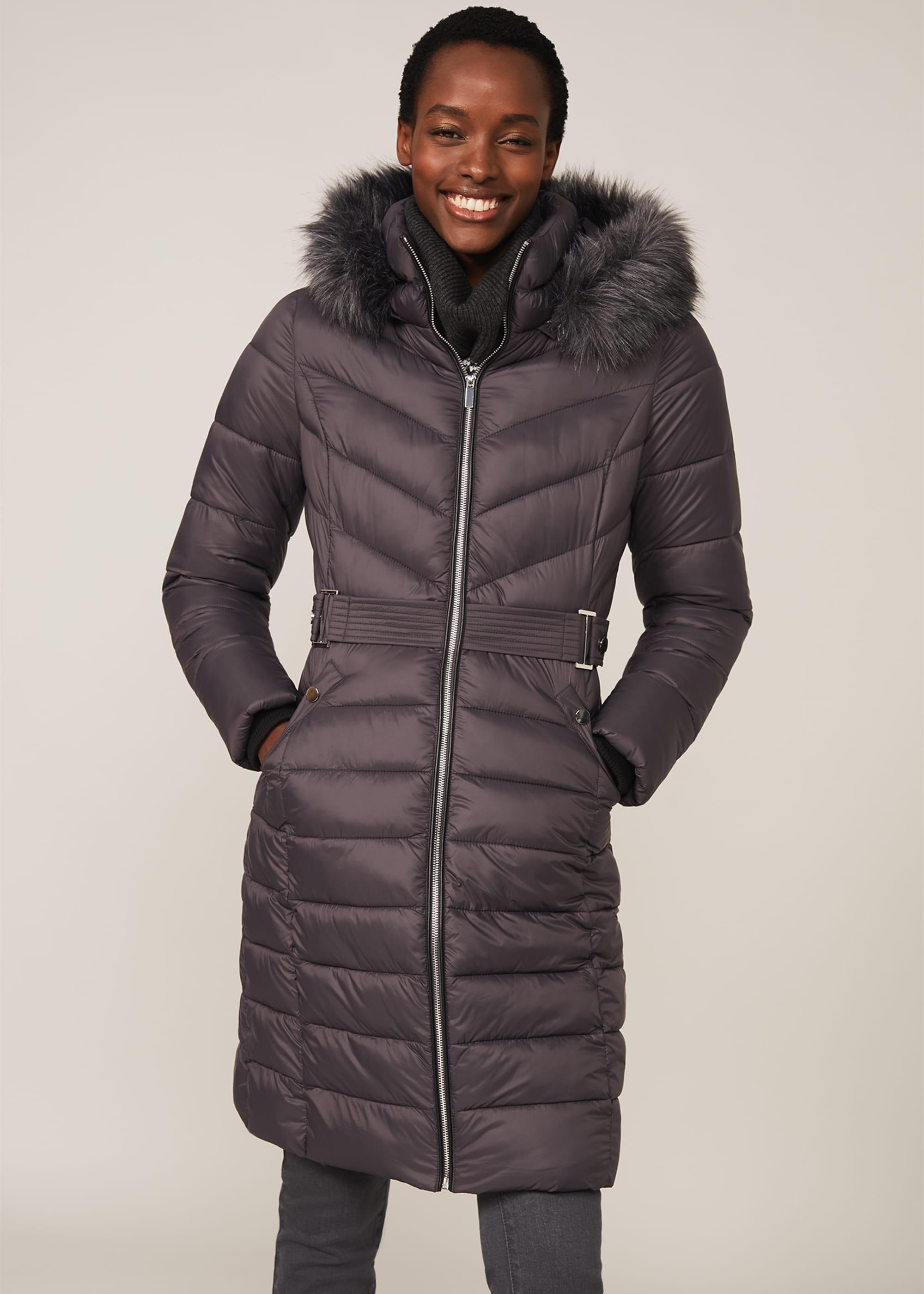 Synthia High Shine Long Puffer
