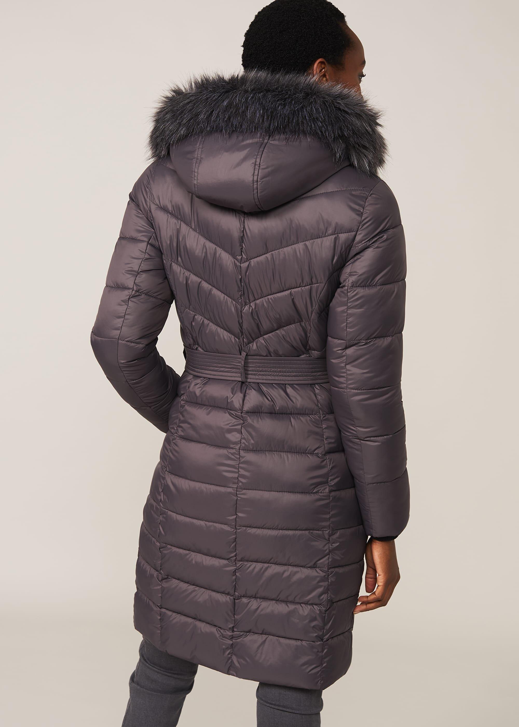 Synthia High Shine Long Puffer