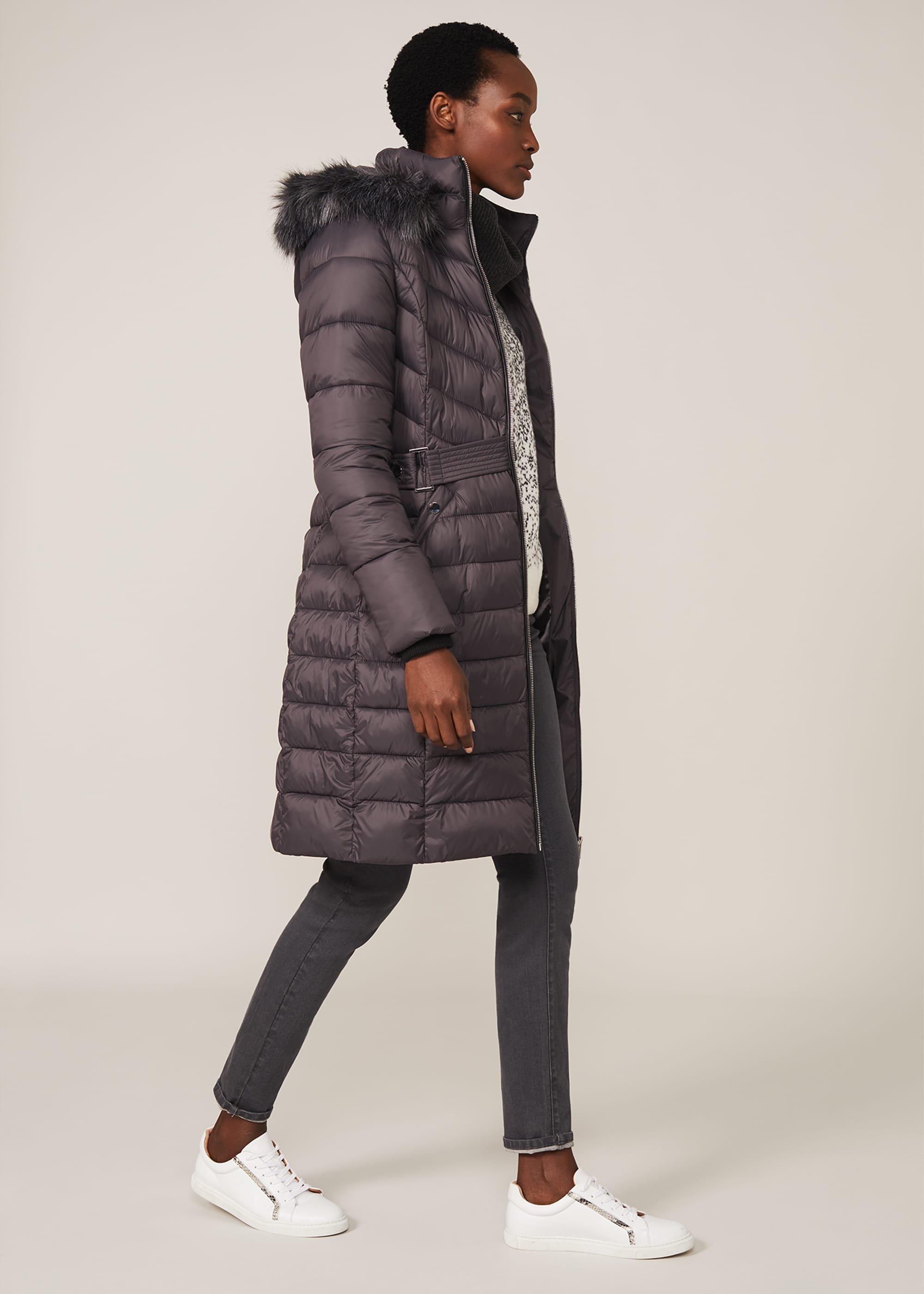 Synthia High Shine Long Puffer