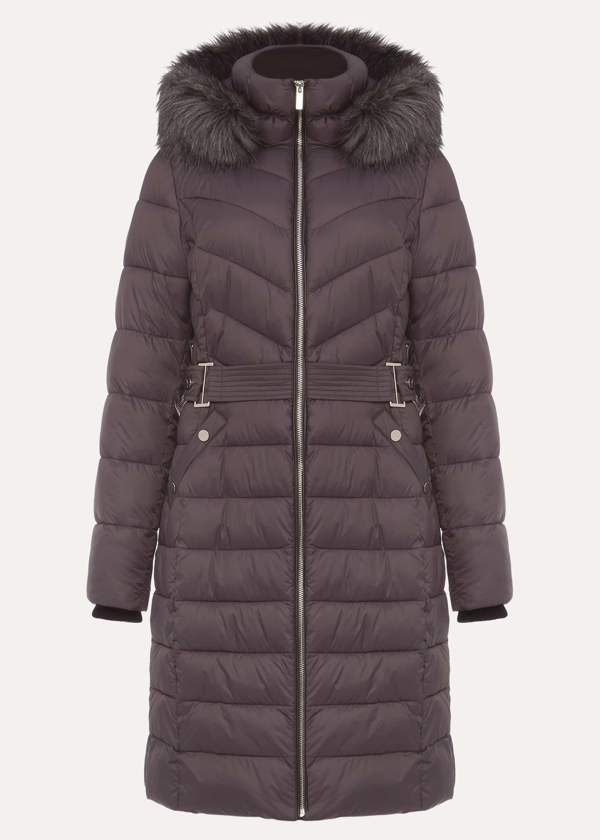 Synthia High Shine Long Puffer