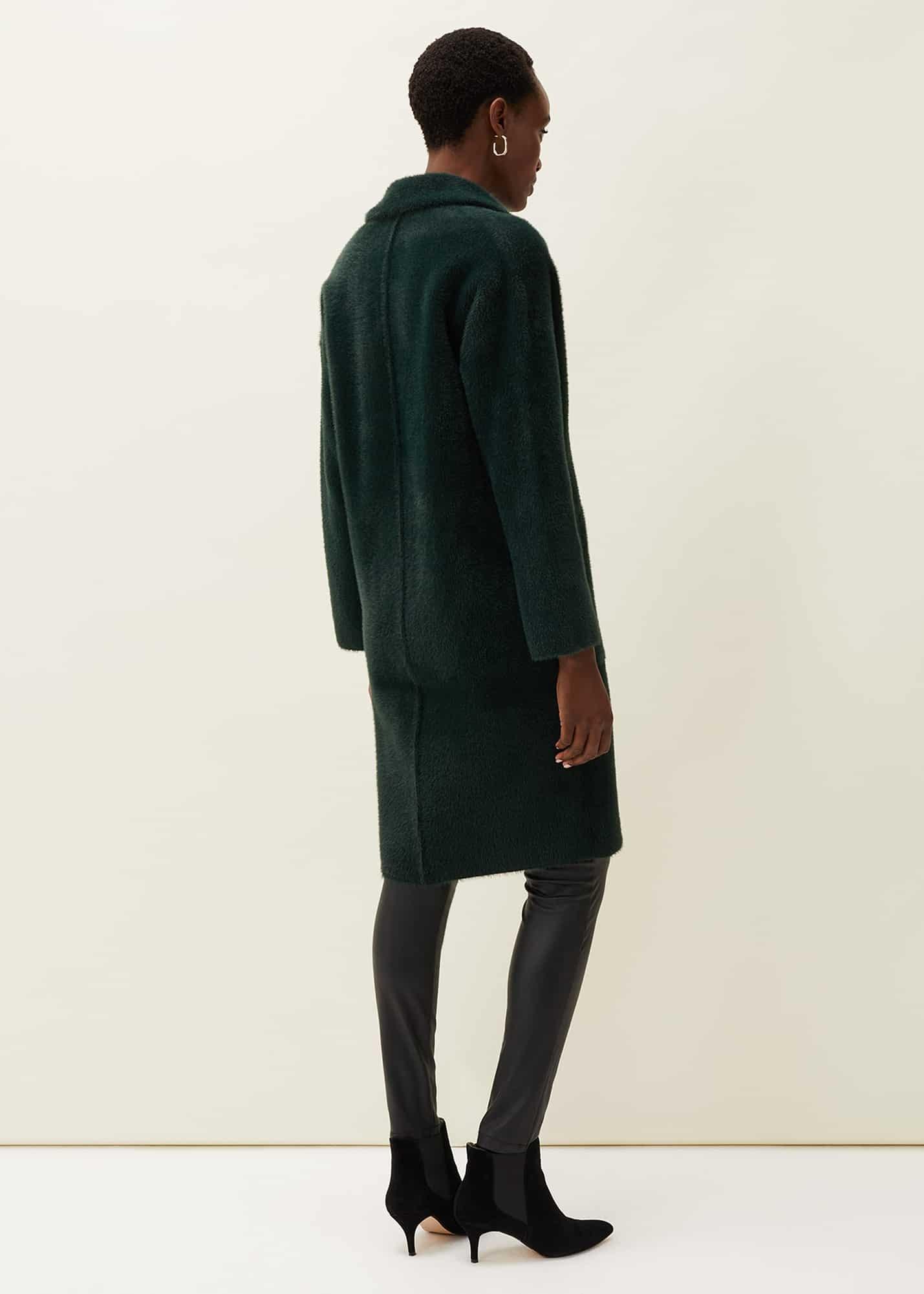 Floressa Fluffy Knit Coat