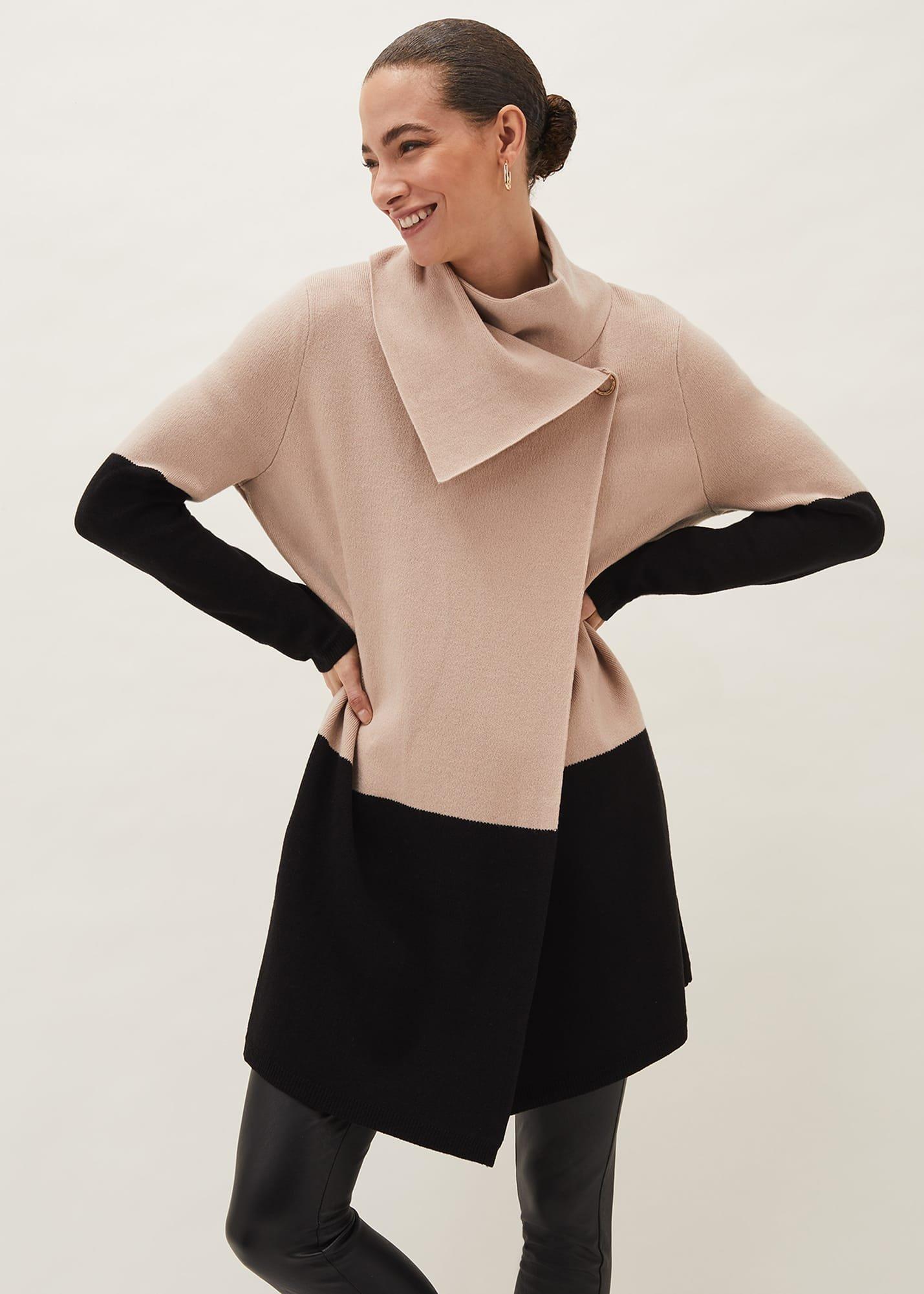 Paloma Colourblock Knit Coat