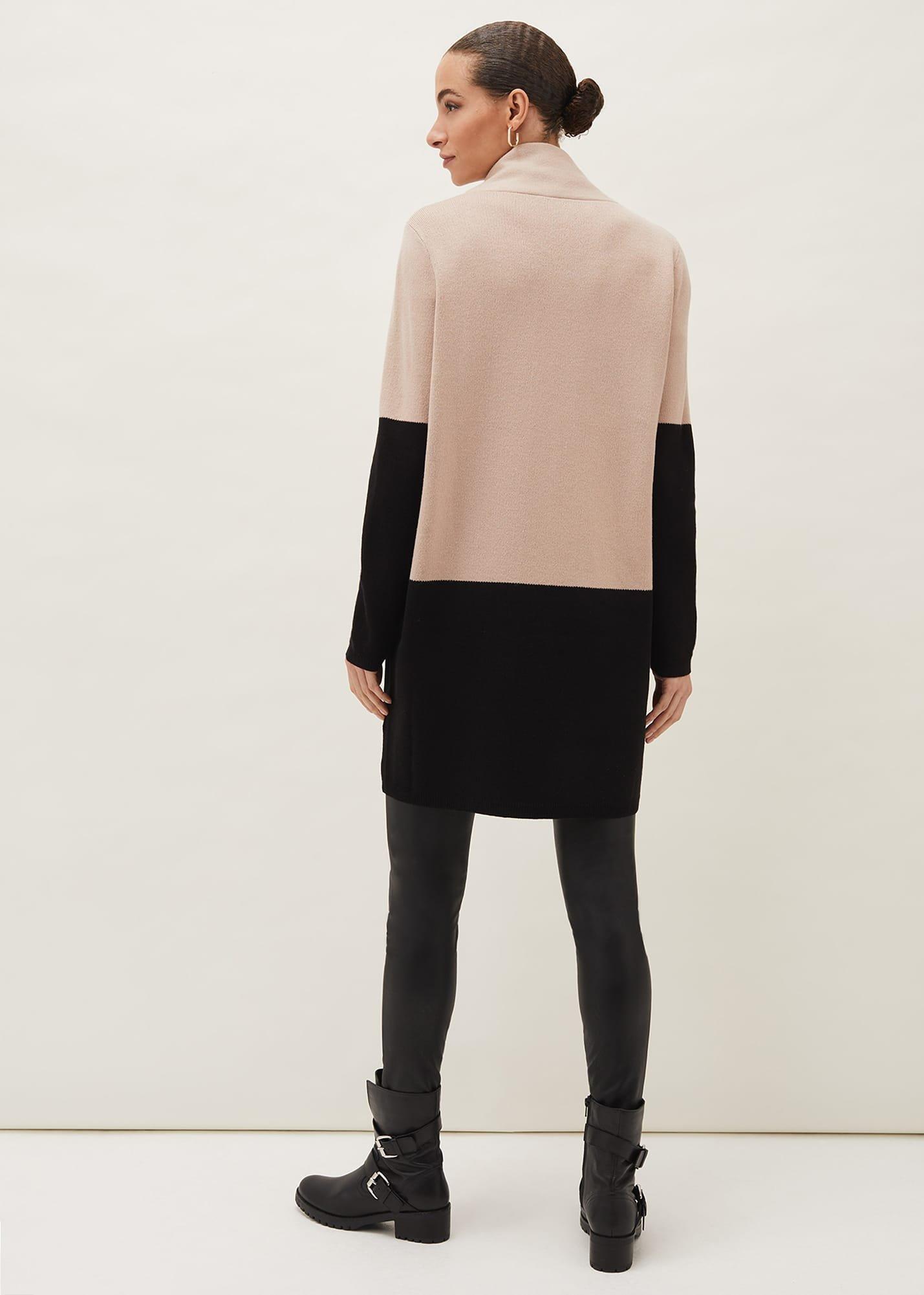Paloma Colourblock Knit Coat