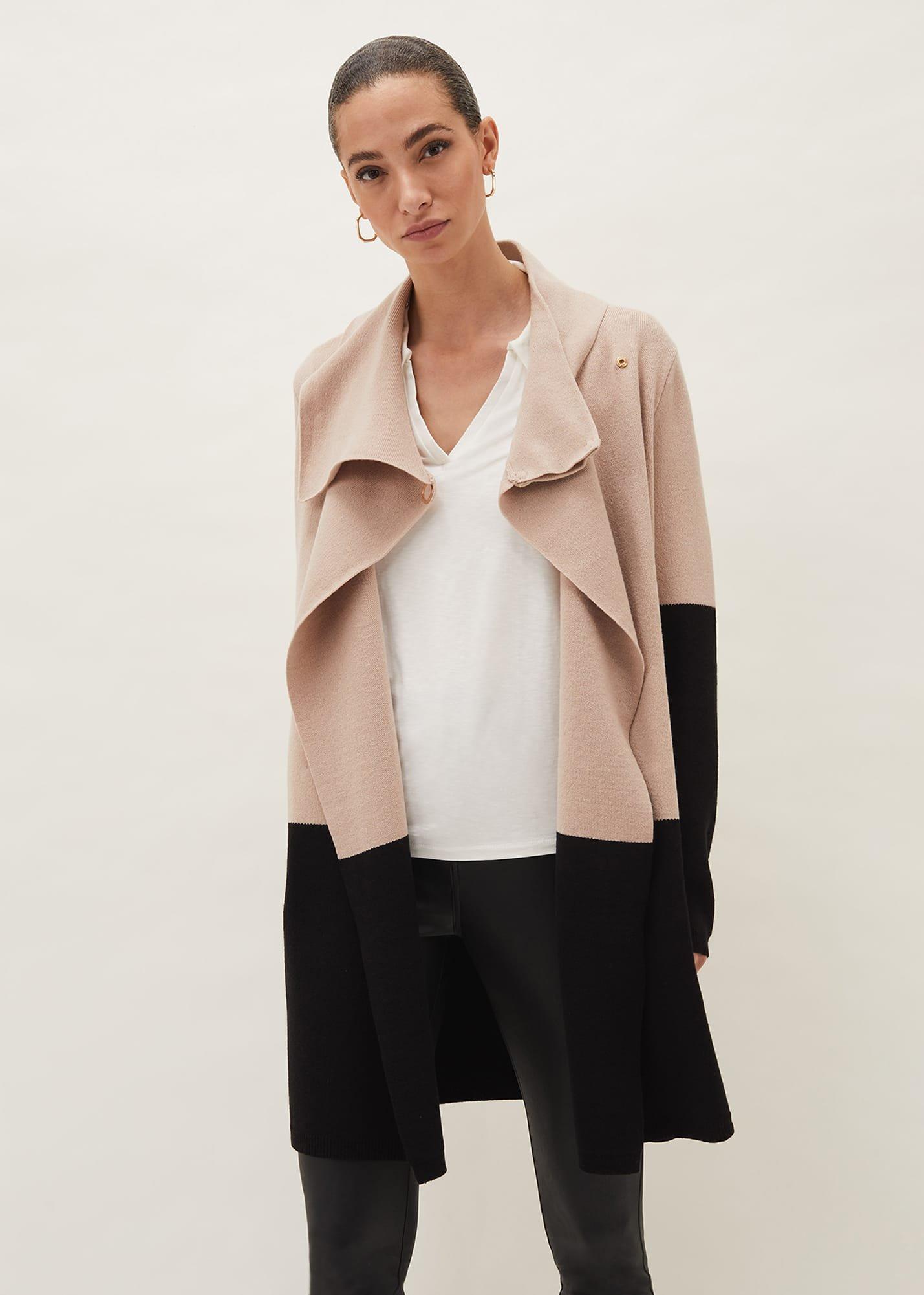 Paloma Colourblock Knit Coat