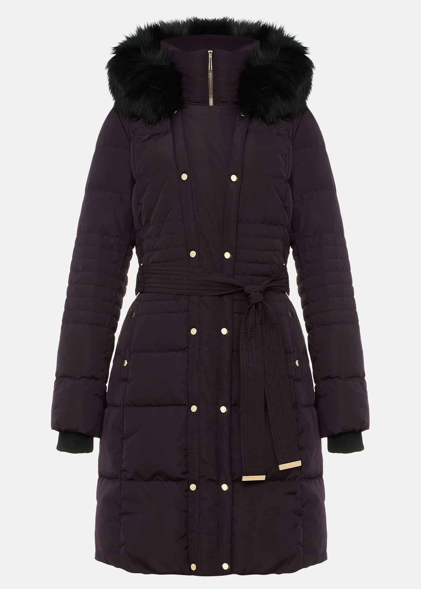 Leonor Tie Belt Midi Puffer Coat