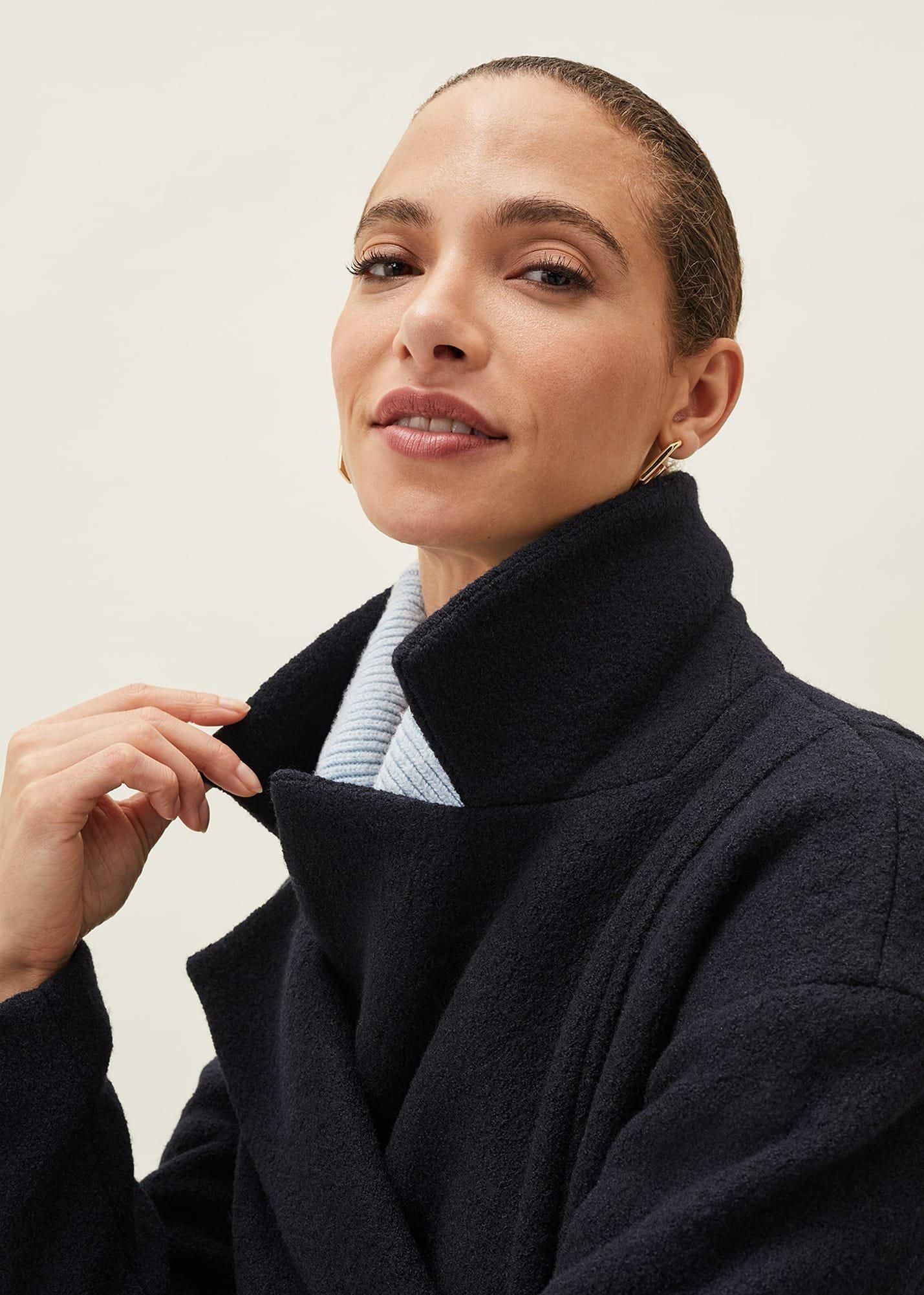 Carlotta Wrap Wool Coat