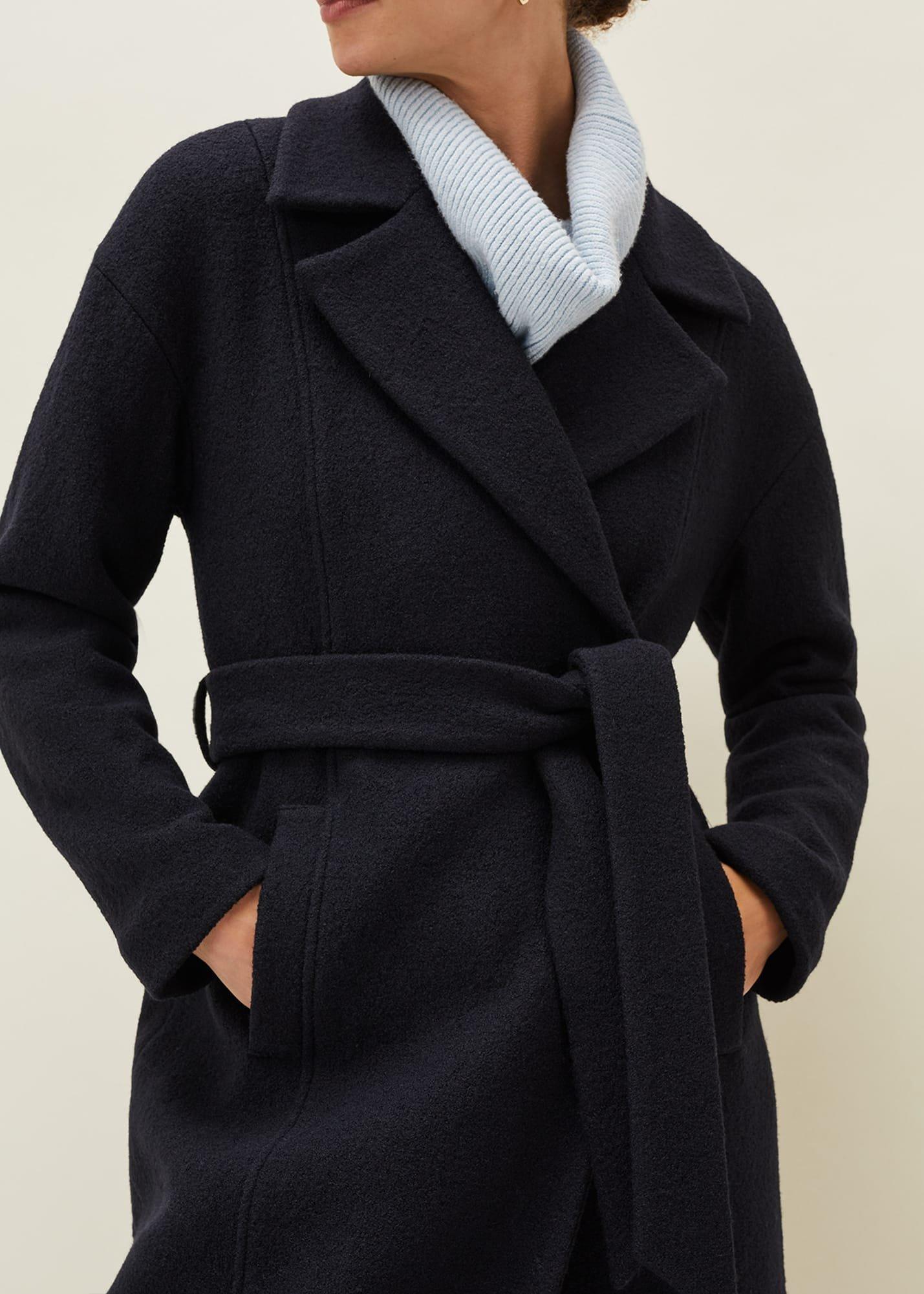 Carlotta Wrap Wool Coat