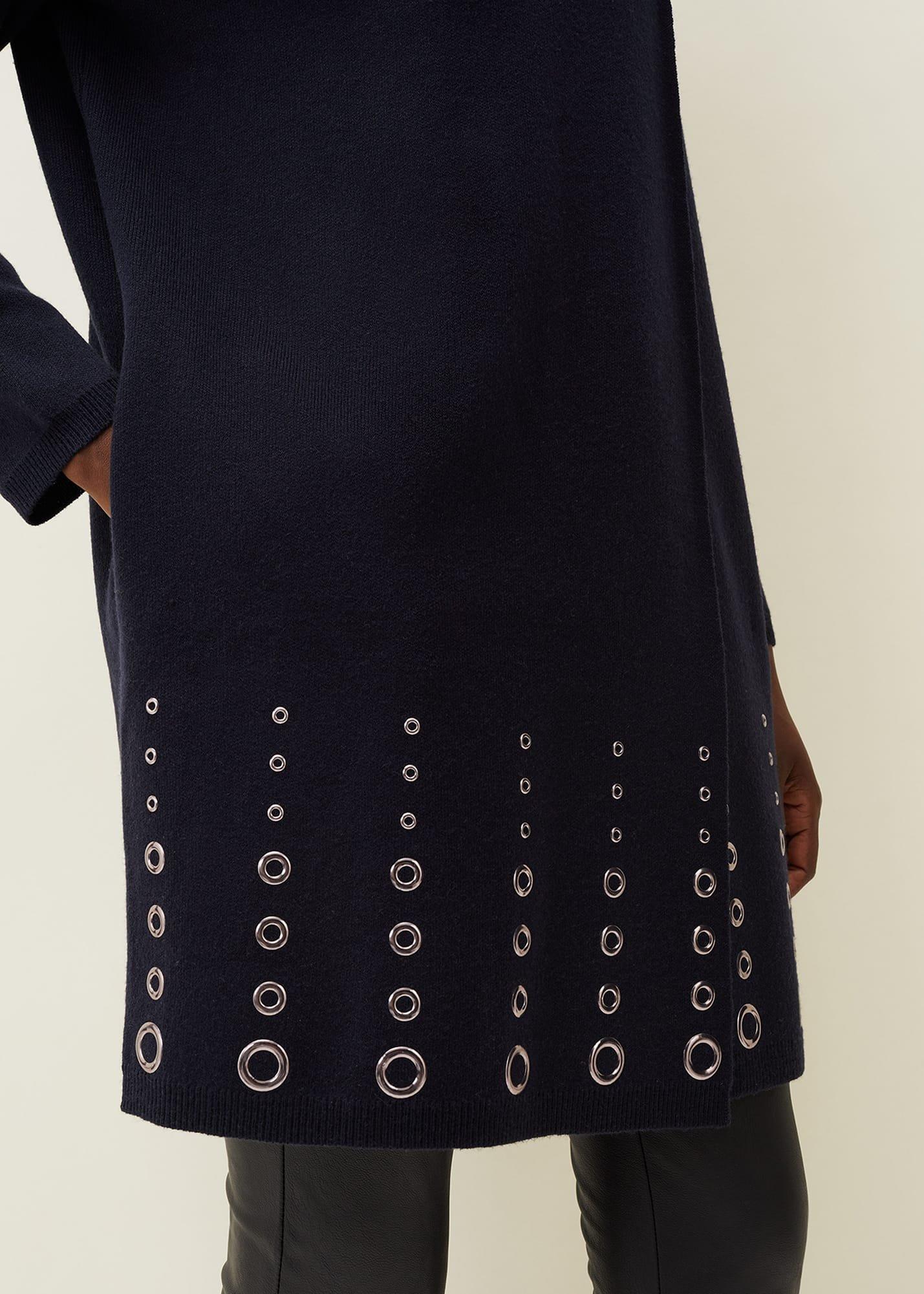 Paloma Eyelet Hem Coatigan