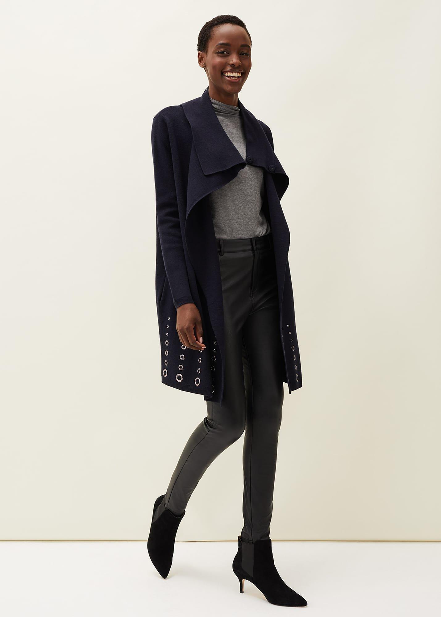 Paloma Eyelet Hem Coatigan