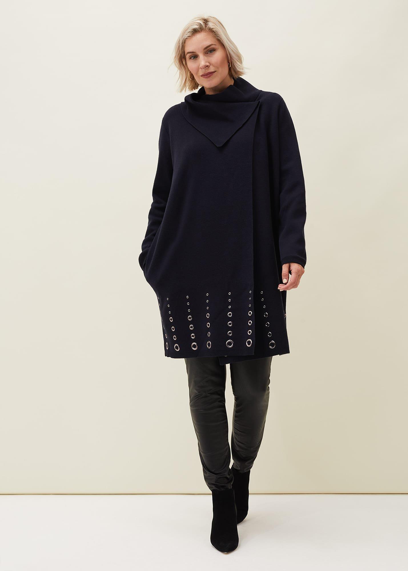 Paloma Eyelet Hem Coatigan