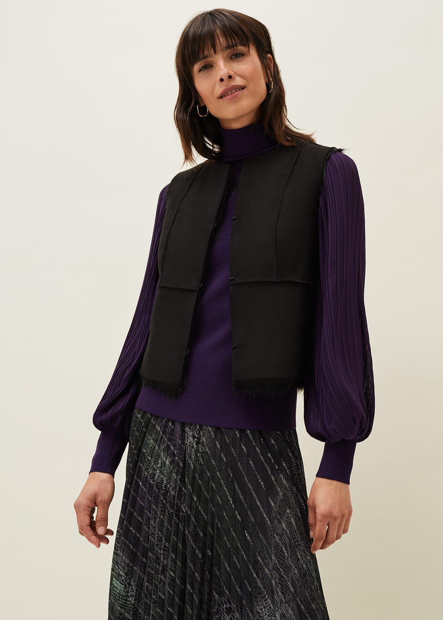 Ella Short Reversible Faux Fur Gilet