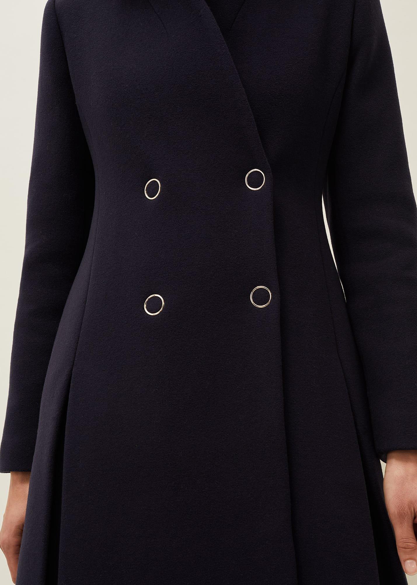 Evie-Rose Fit & Flare Wool Coat