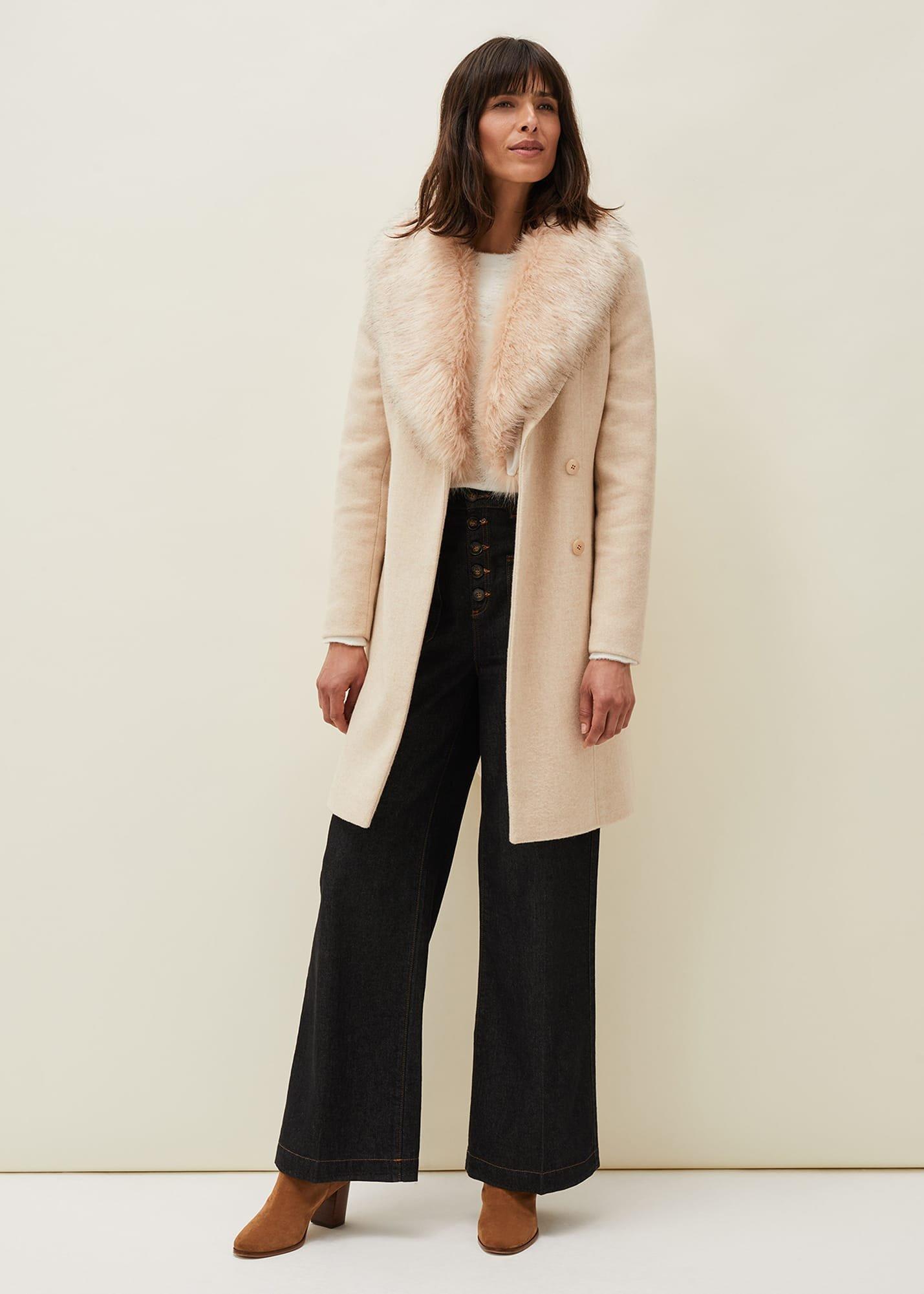 Nina Fur Collar Coat