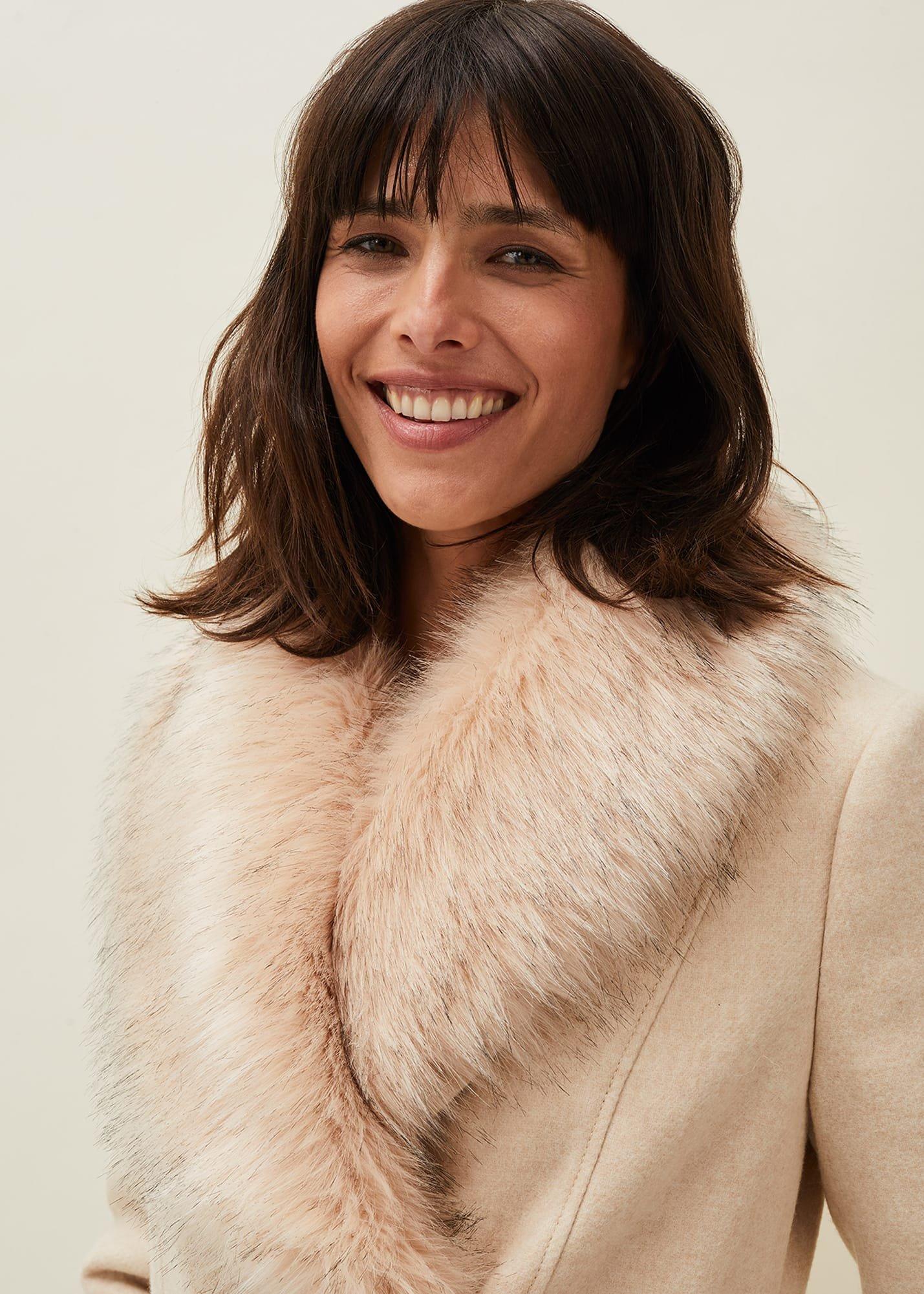 Nina Fur Collar Coat