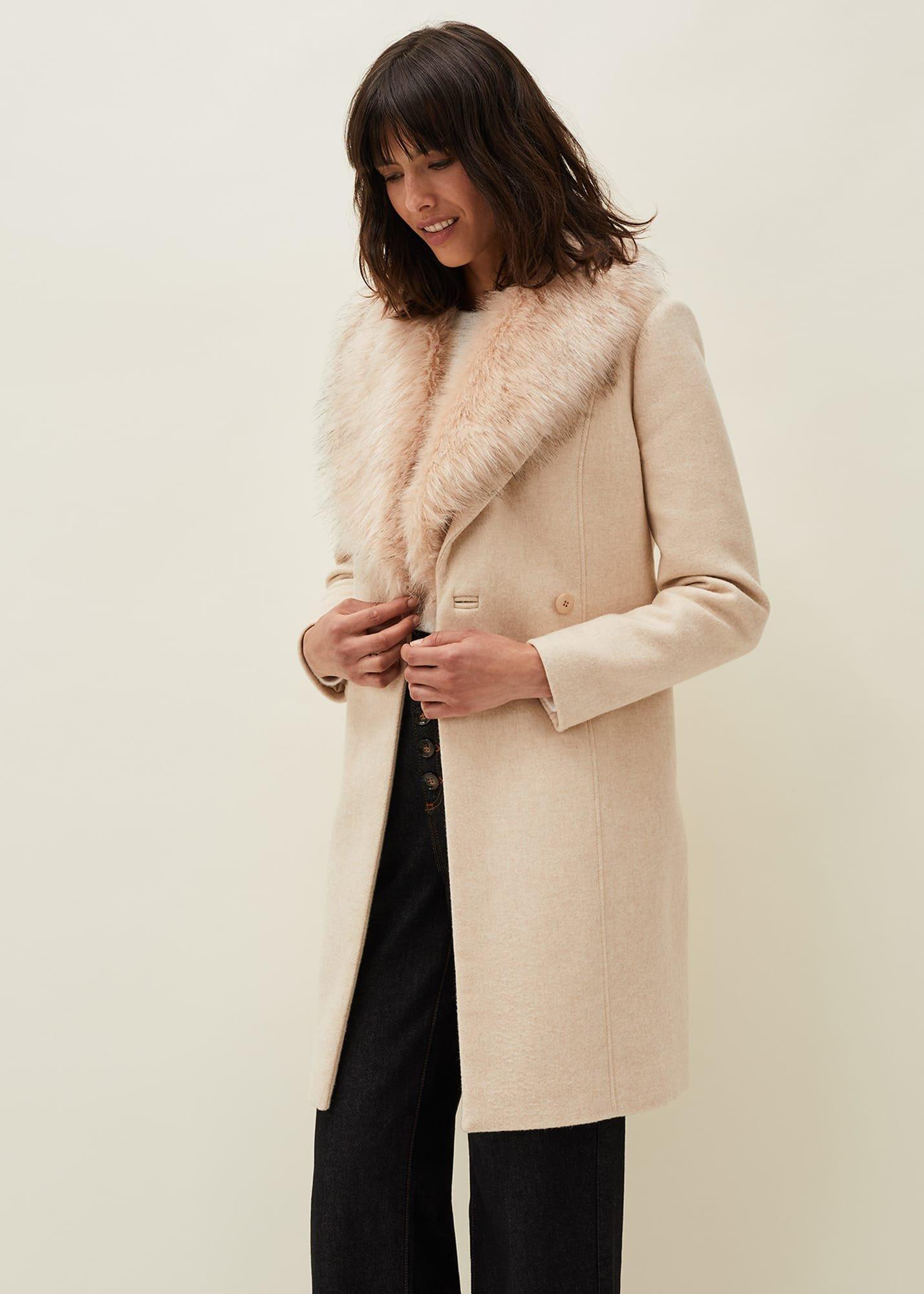 Nina Fur Collar Coat