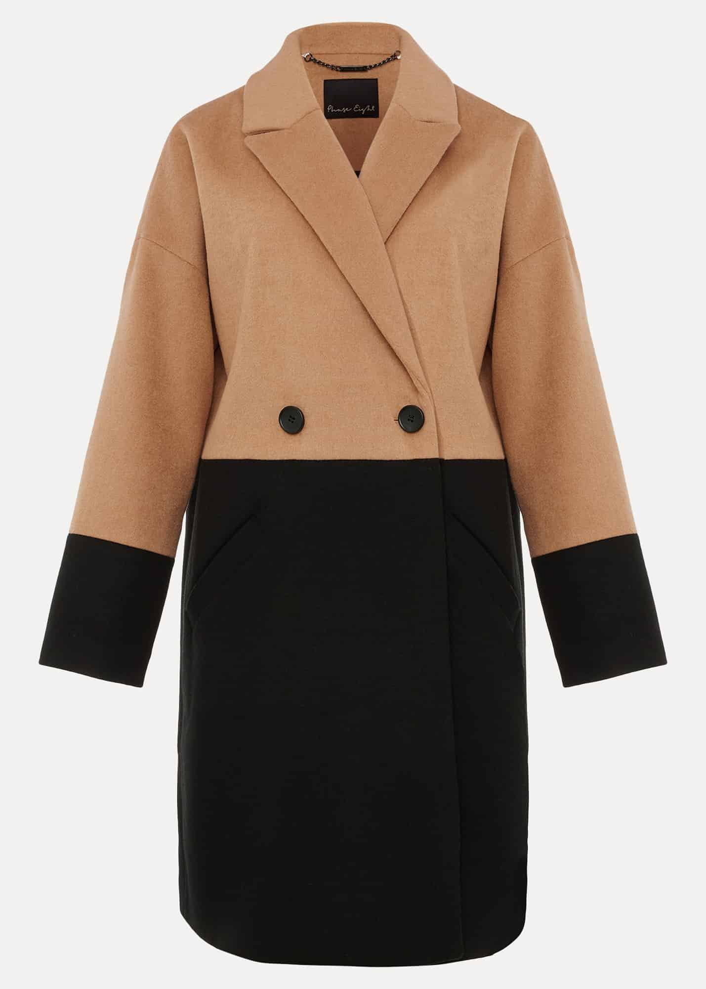 Emery Colourblock Wool Coat