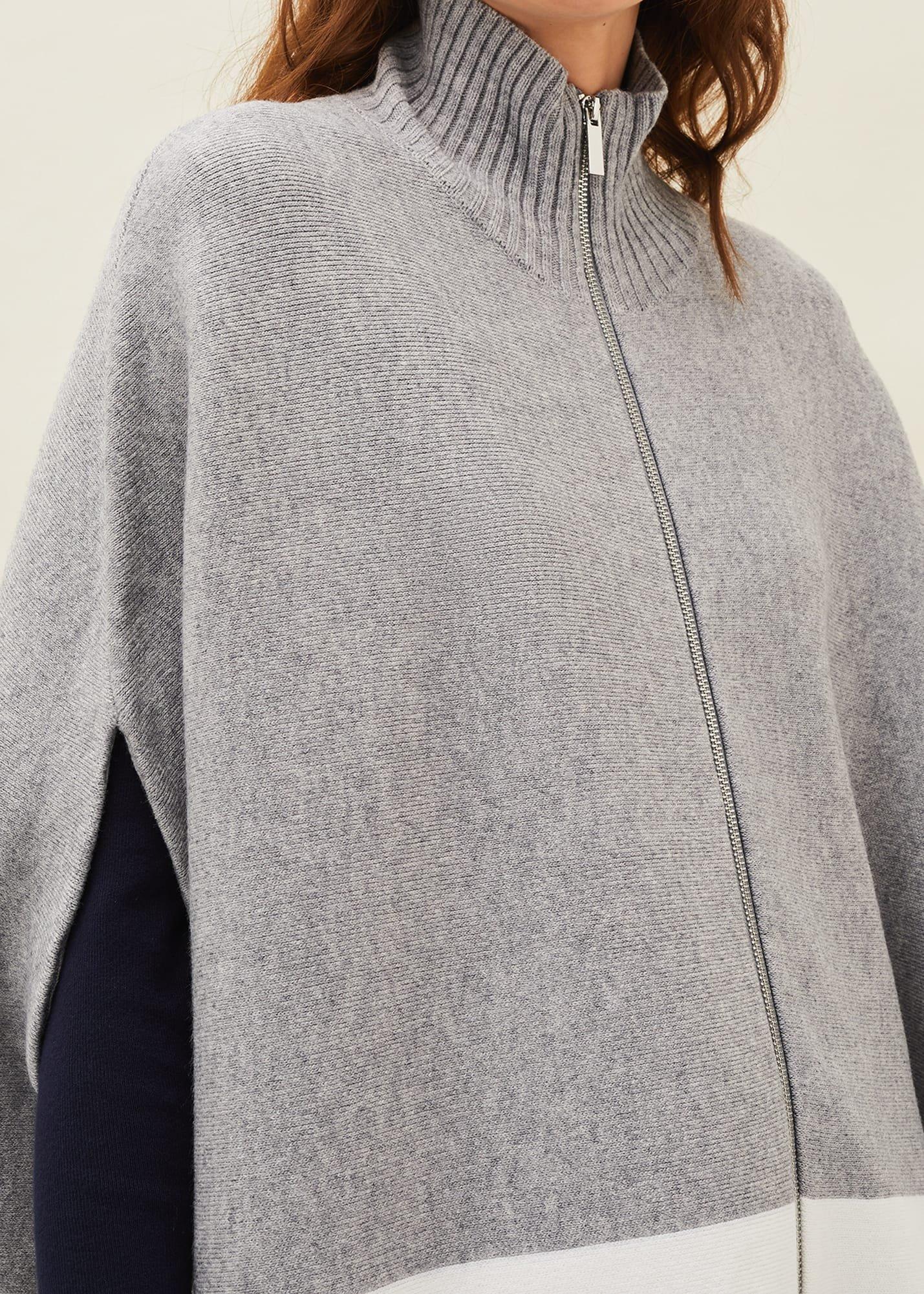Leaha Colourblock Double Ended Zip Cape