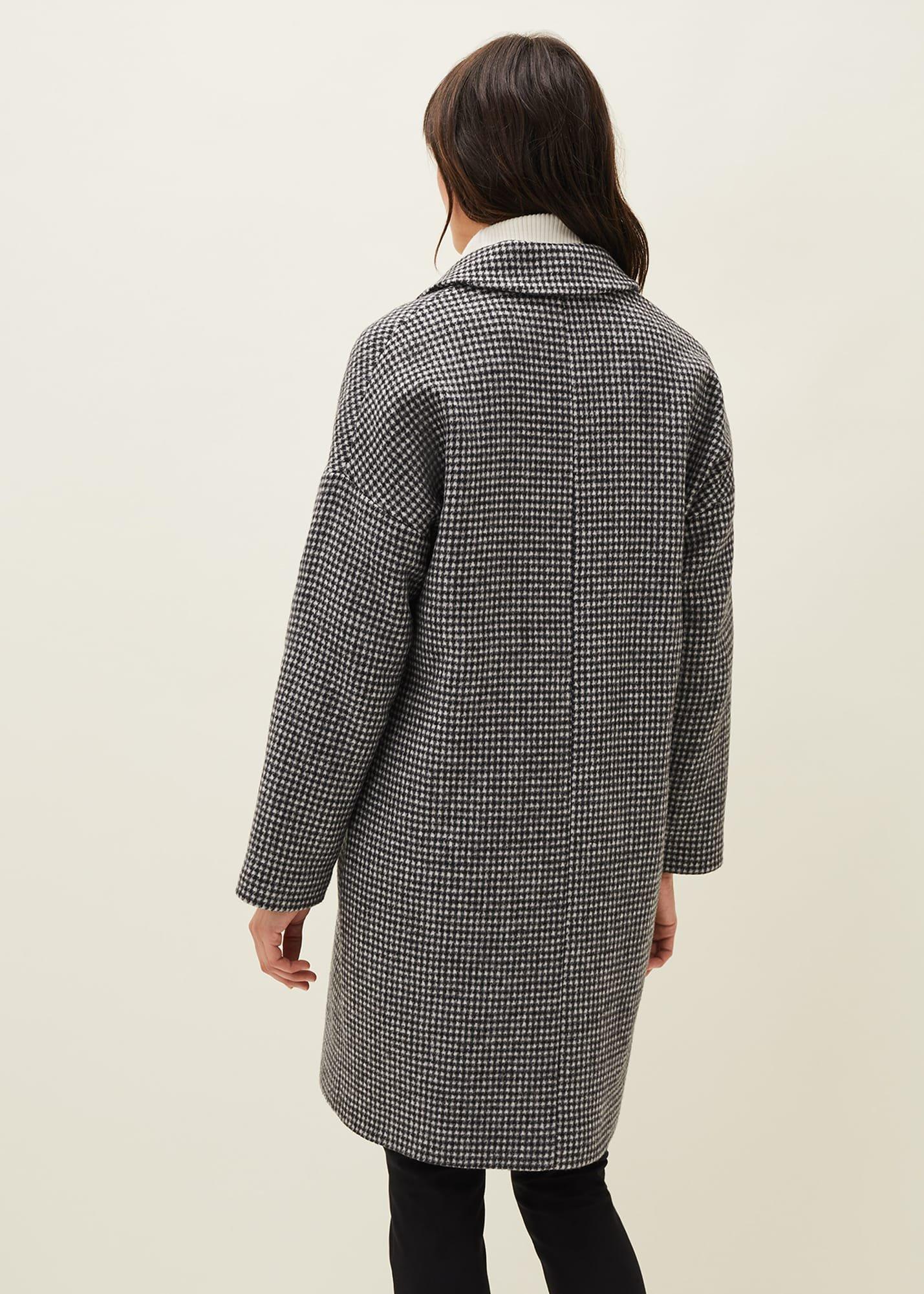 Lailla Check Cocoon Coat