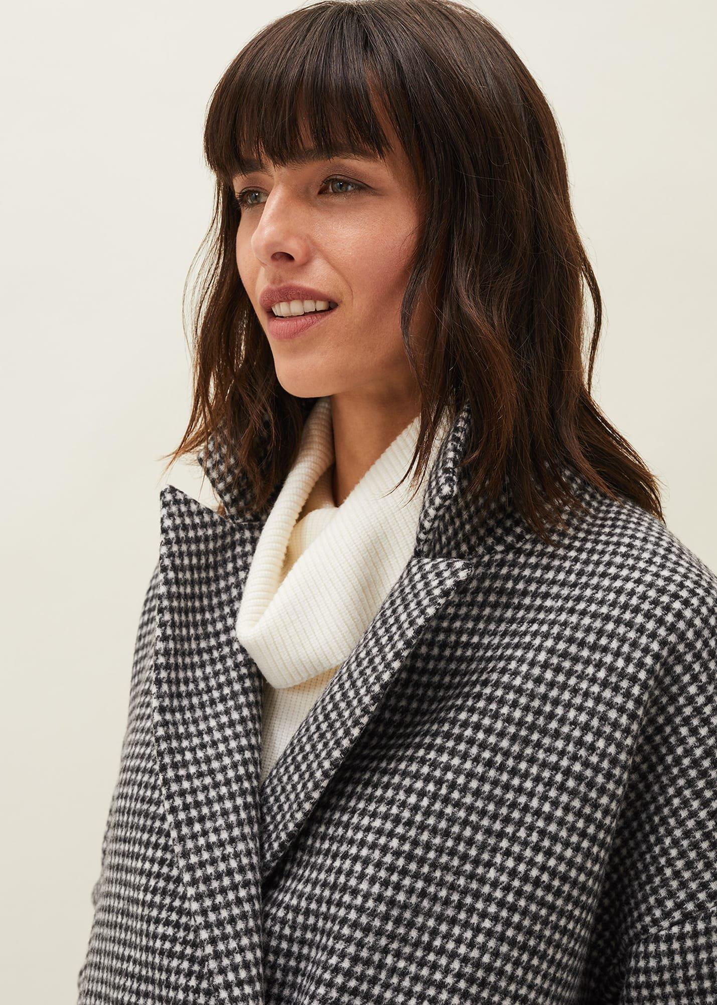Lailla Check Cocoon Coat