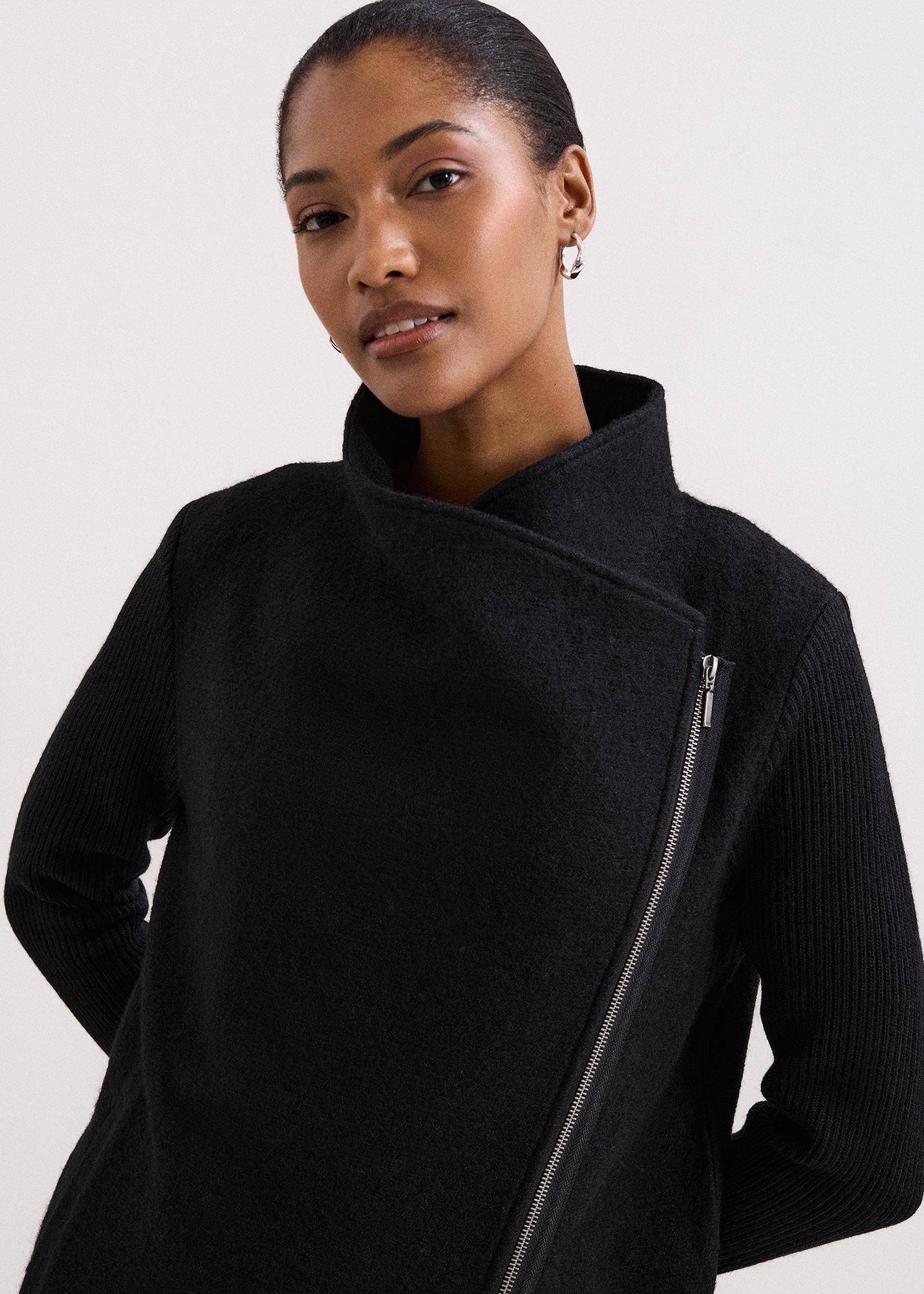 Byanca Zip Knit Coat