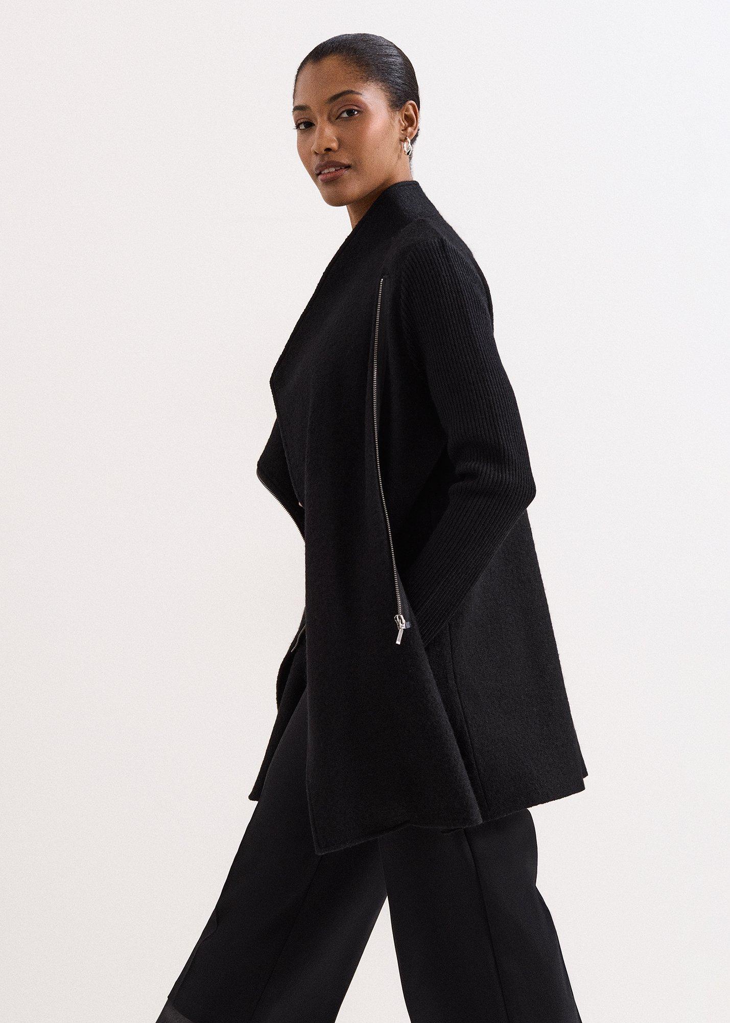 Byanca Zip Knit Coat