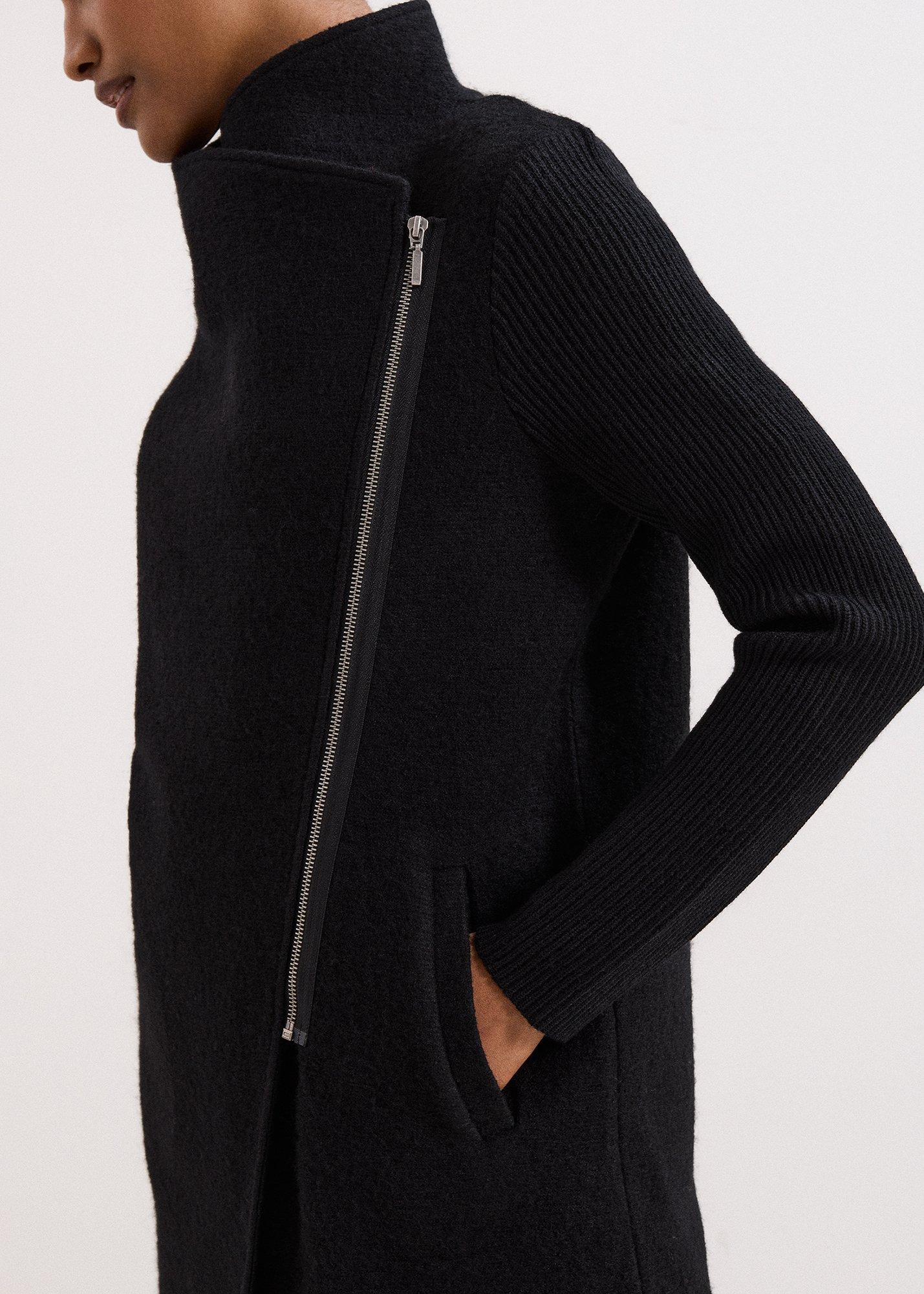 Byanca Zip Knit Coat