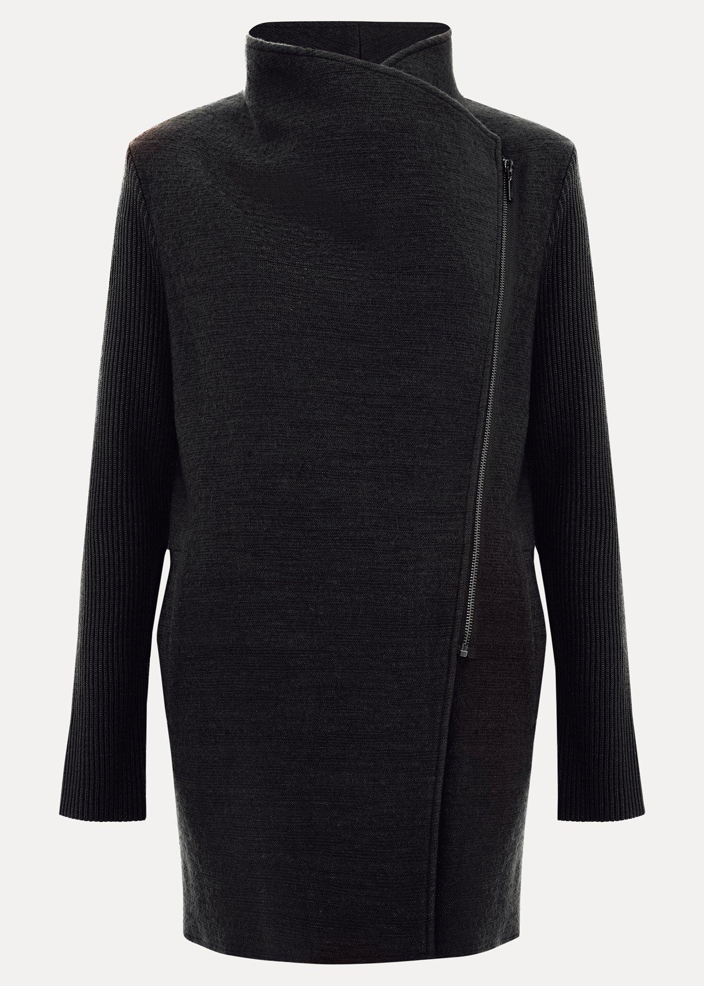 Byanca Zip Knit Coat