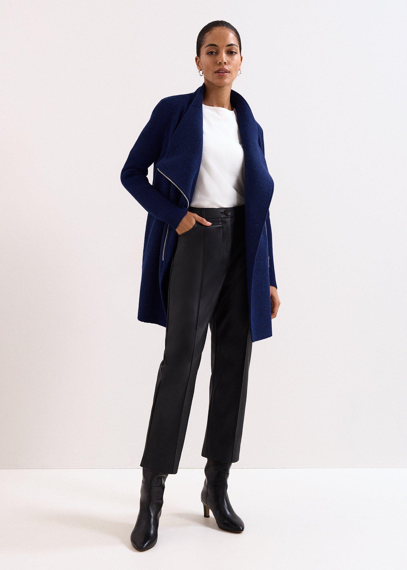 ${product-id}-Byanca Zip Knit Coat-Cobalt-${view-type}