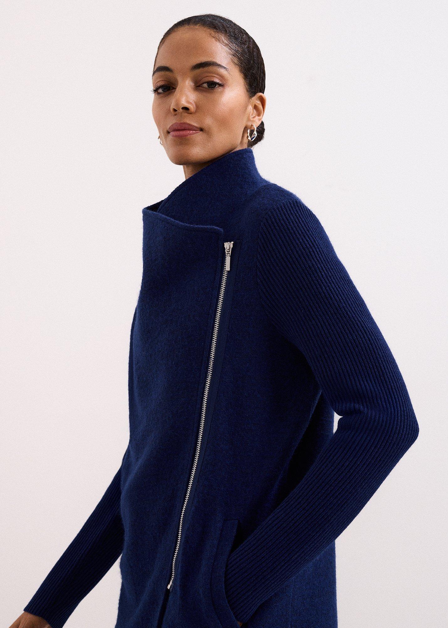 ${product-id}-Byanca Zip Knit Coat-Cobalt-${view-type}