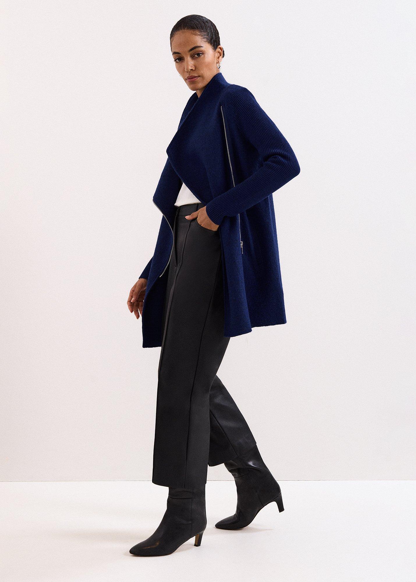 ${product-id}-Byanca Zip Knit Coat-Cobalt-${view-type}