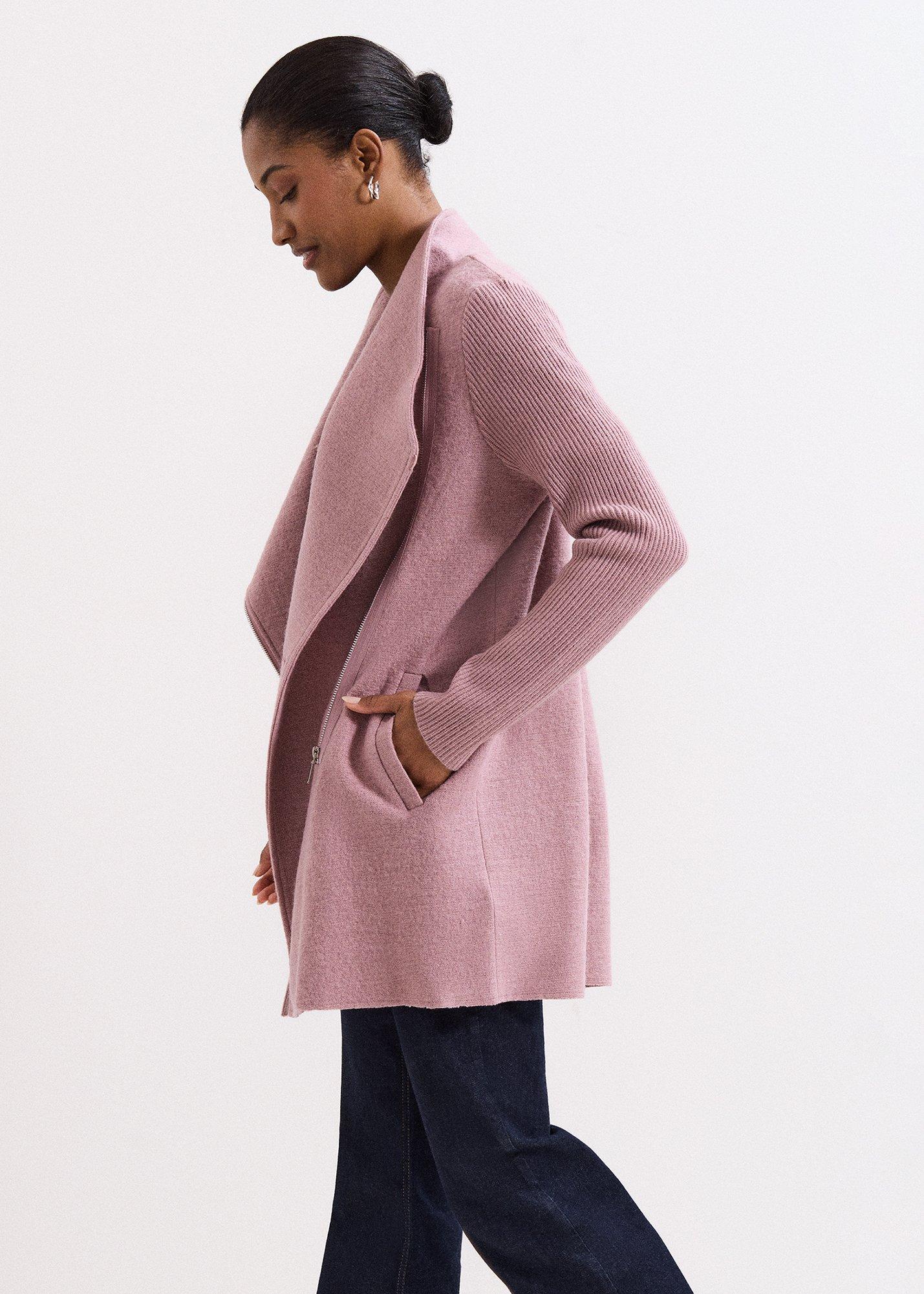 ${product-id}-Byanca Zip Knit Coat-Pale Pink-${view-type}