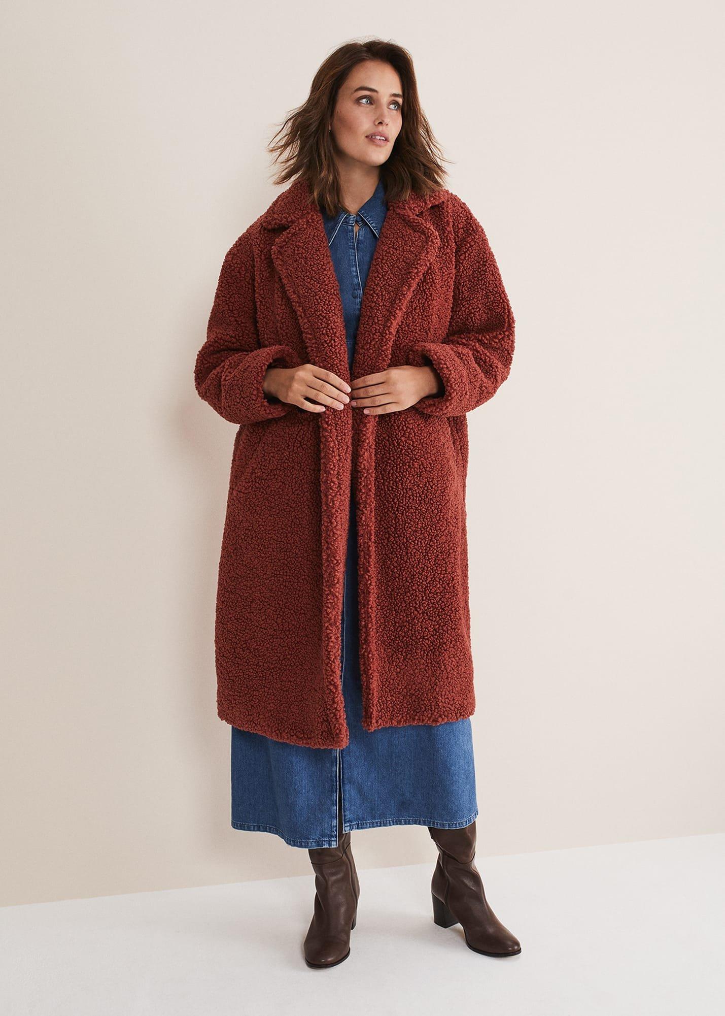 Libbie Longline Teddy Coat