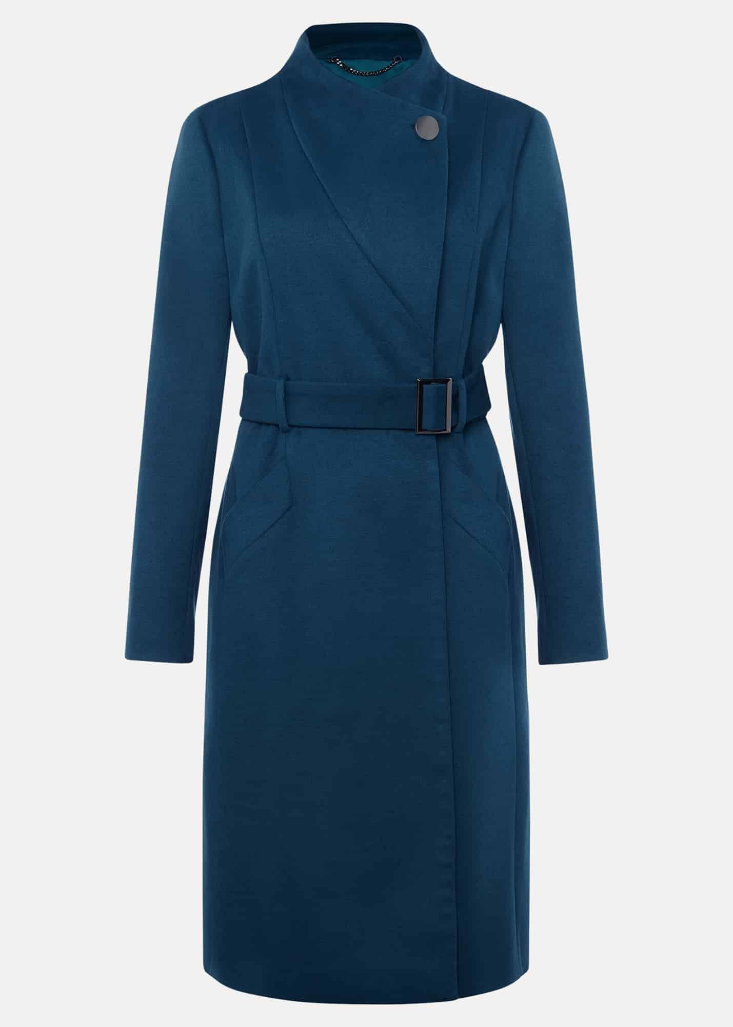 Susie Collarless Wrap Coat