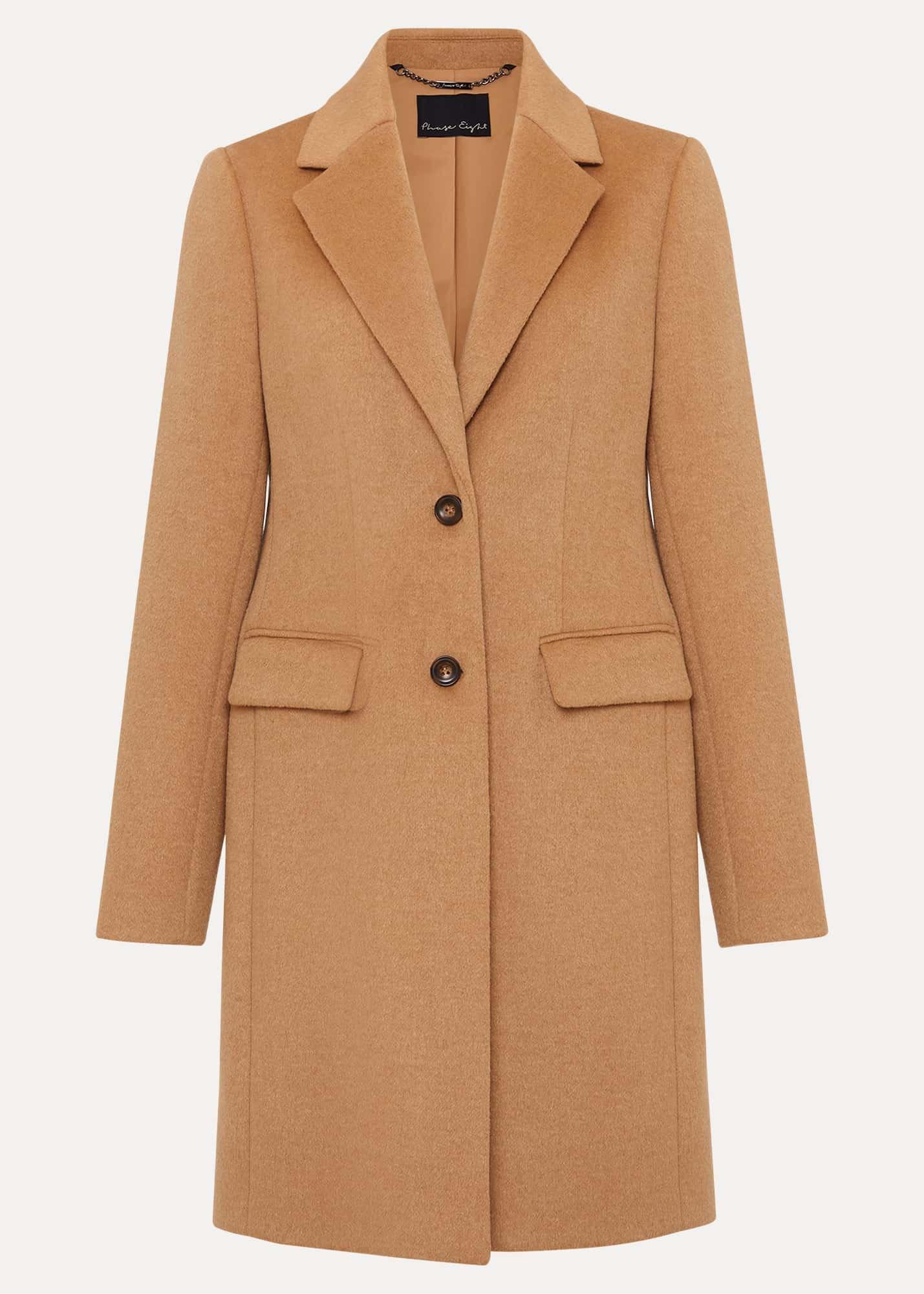 Lydia Camel Wool Smart Coat