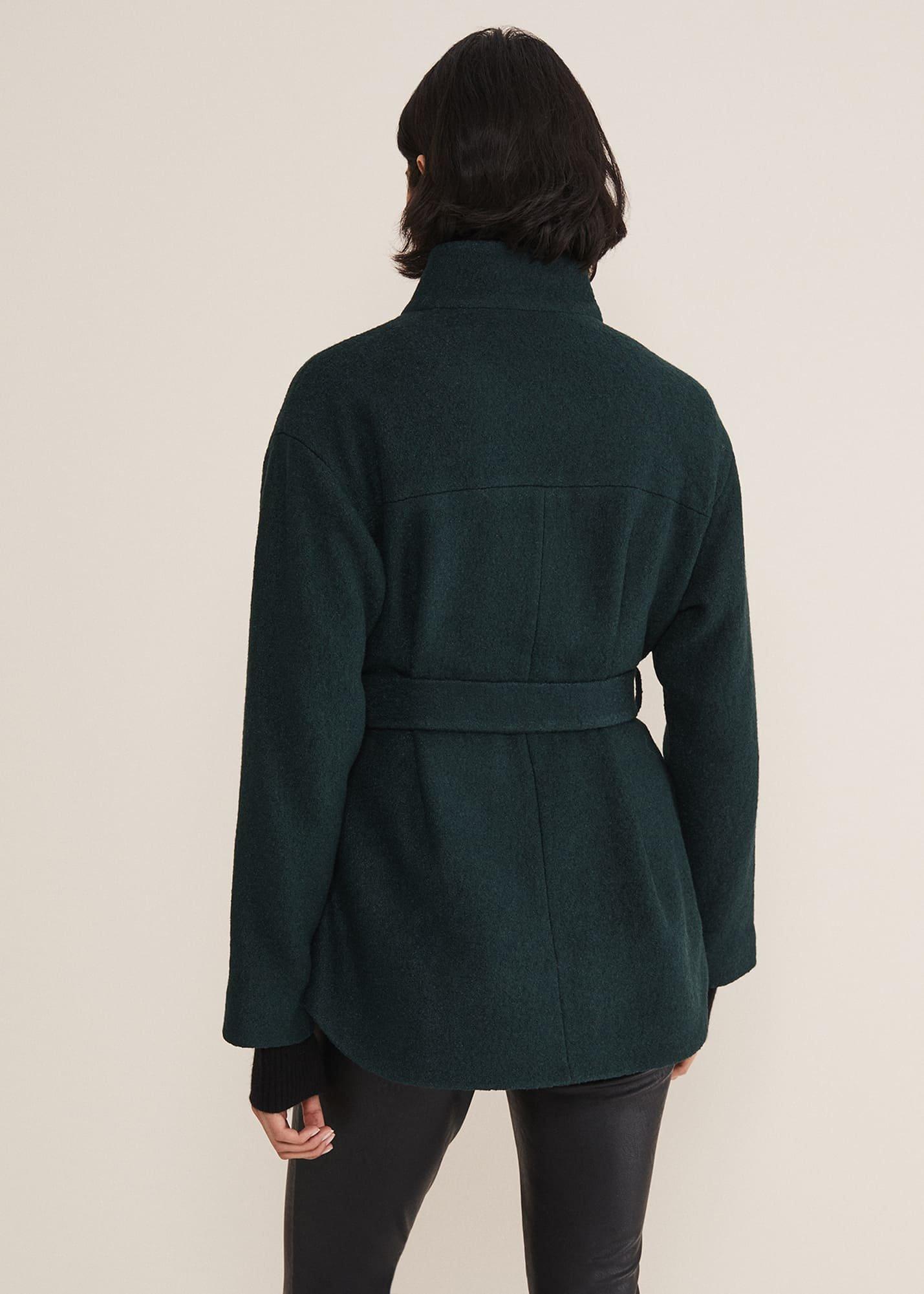 Mya Wool Short Belted Coat