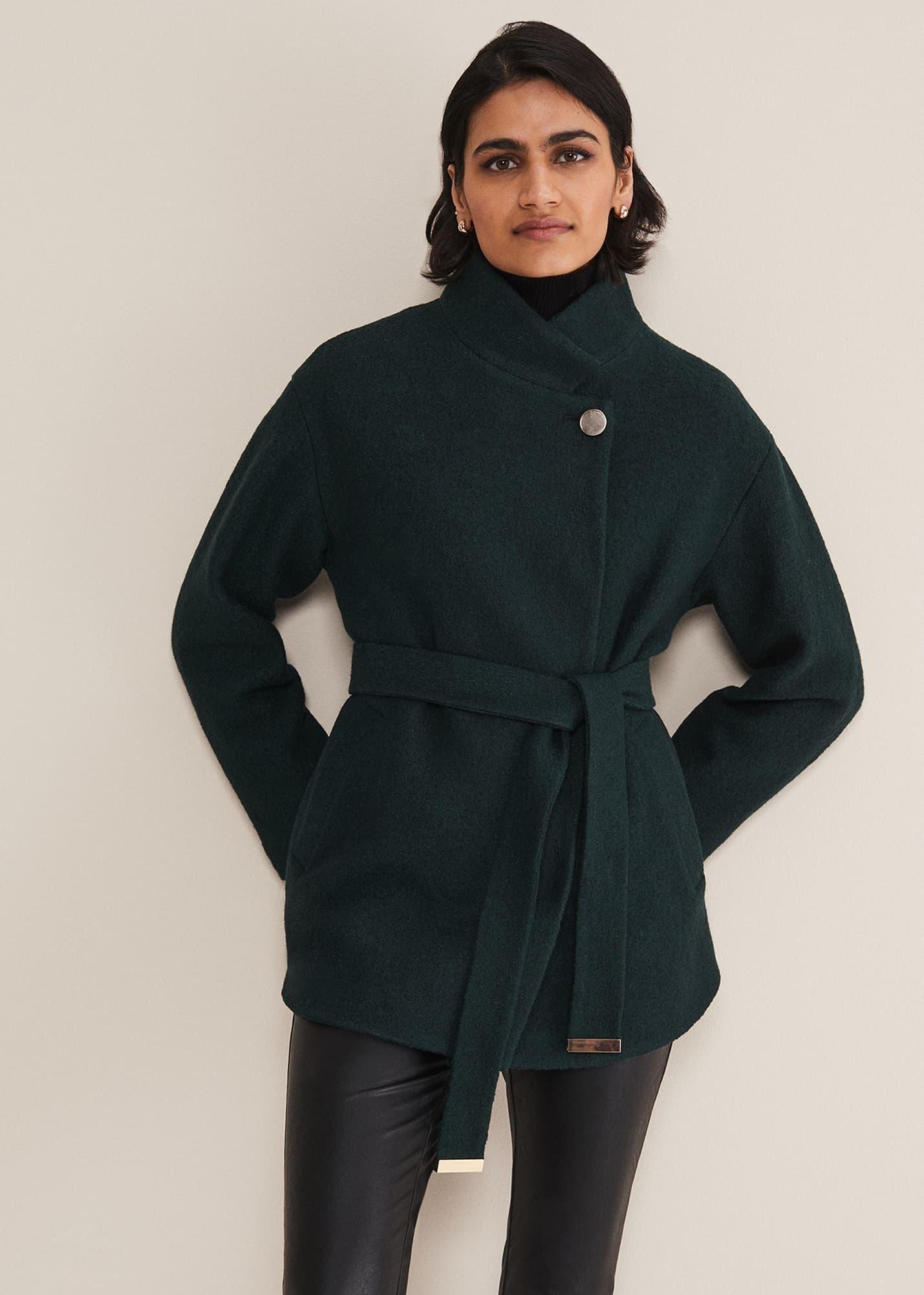Mya Wool Short Belted Coat