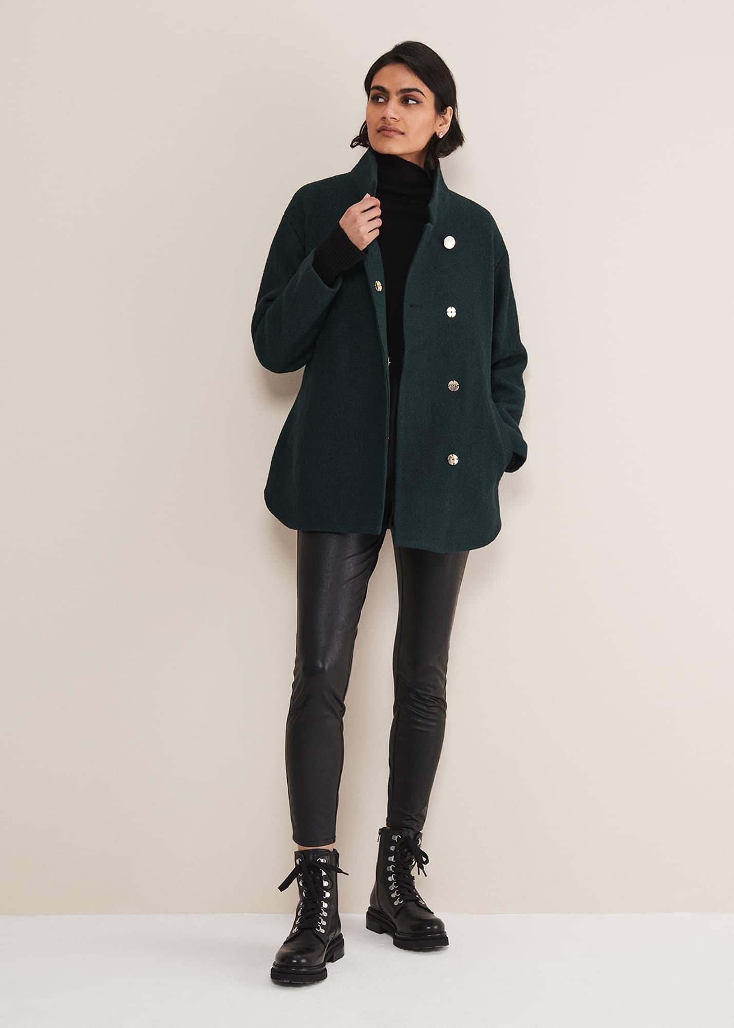 Mya Wool Short Belted Coat