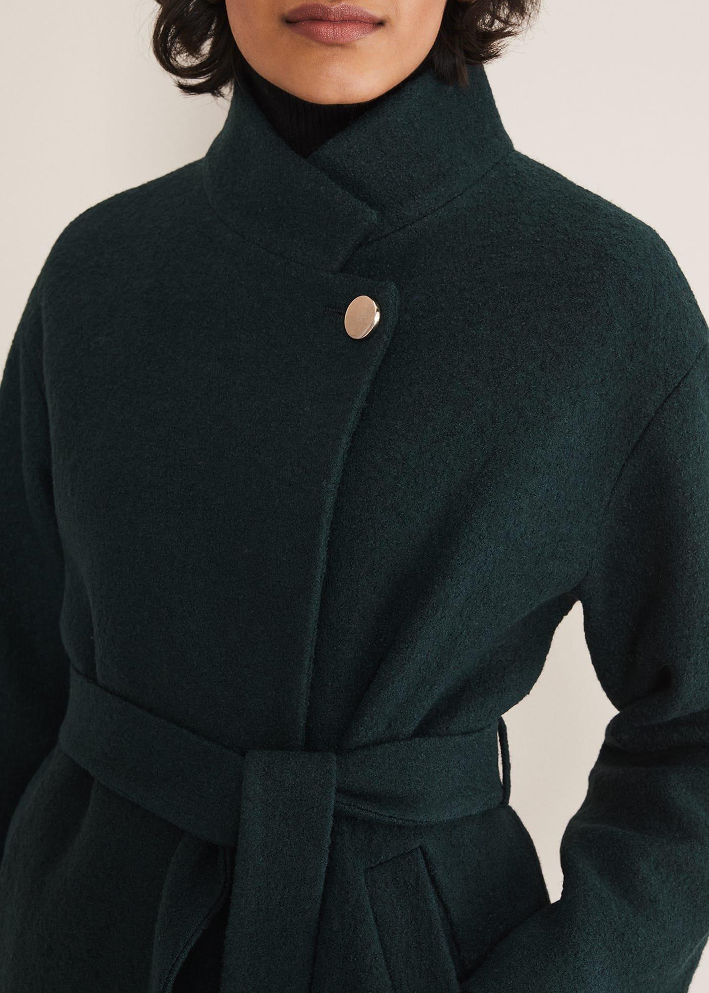 Mya Wool Short Belted Coat