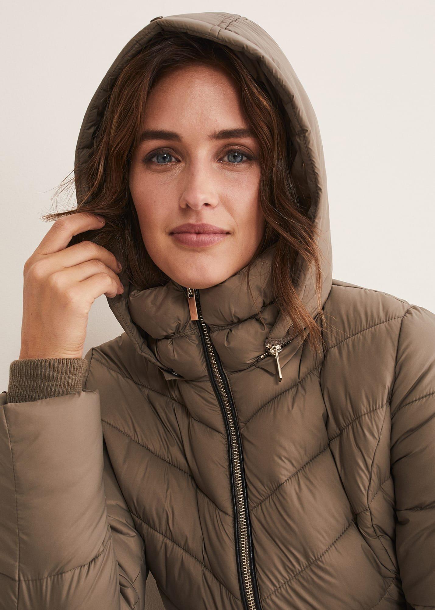 Synthia High Shine Midi Puffer