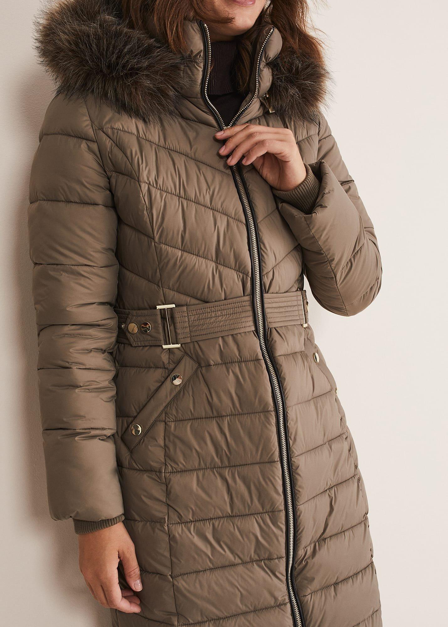 Synthia High Shine Midi Puffer