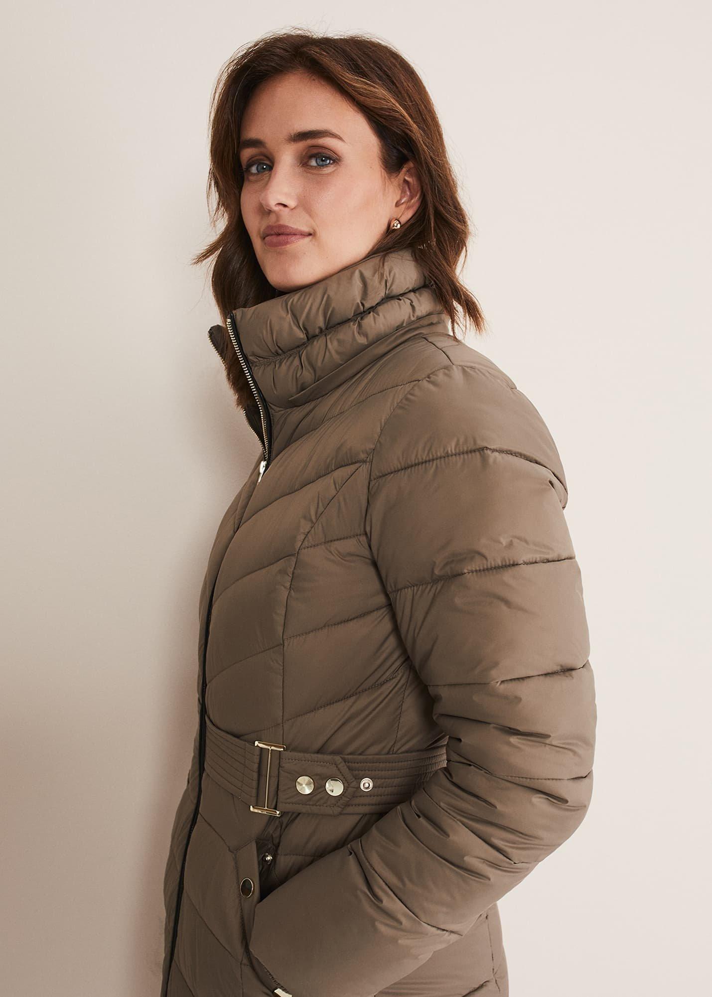 Synthia High Shine Midi Puffer