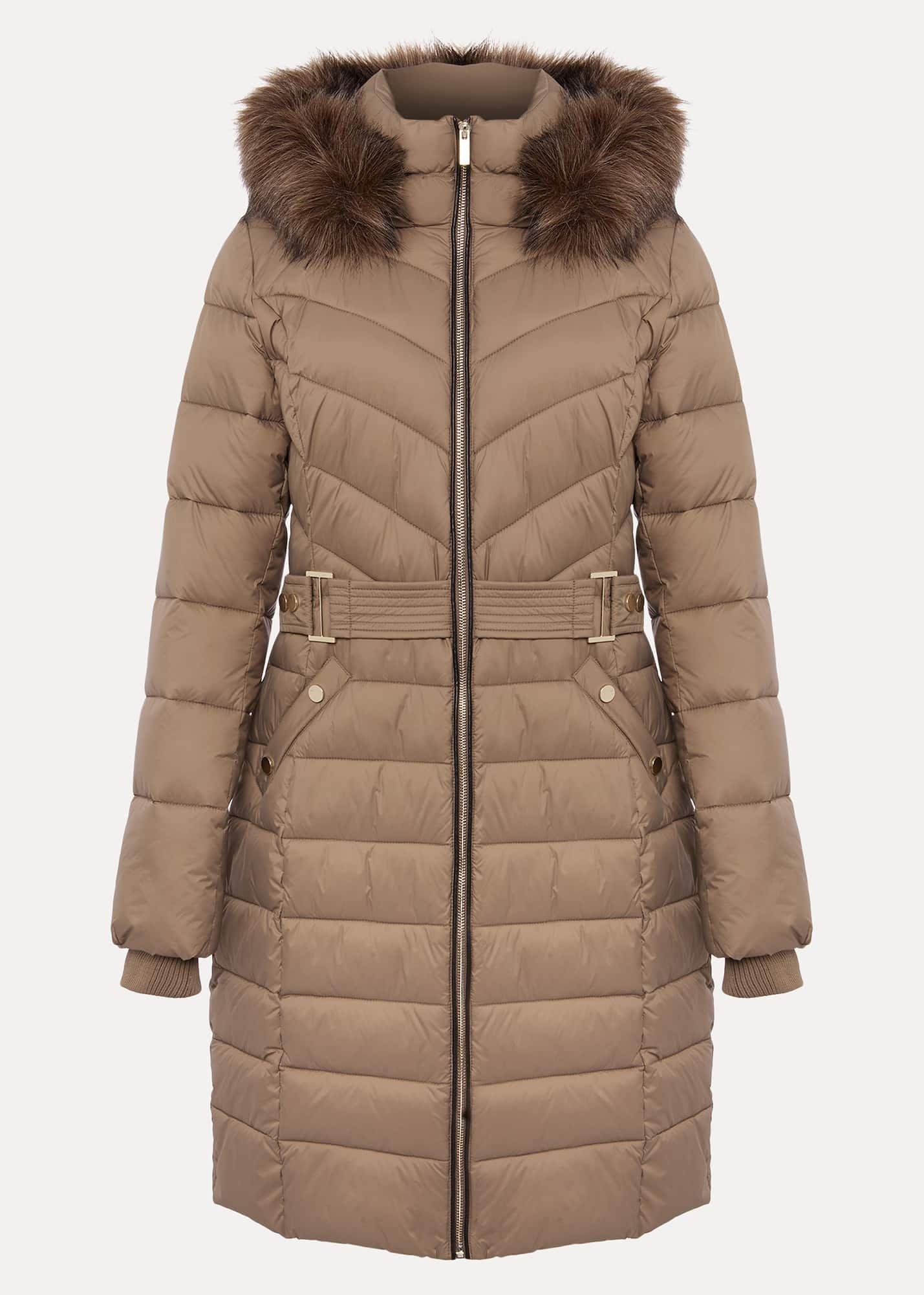 Synthia High Shine Midi Puffer