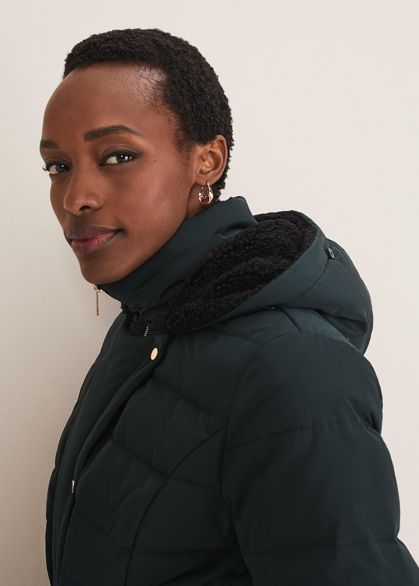 Leonor Tie Belted Short Puffer