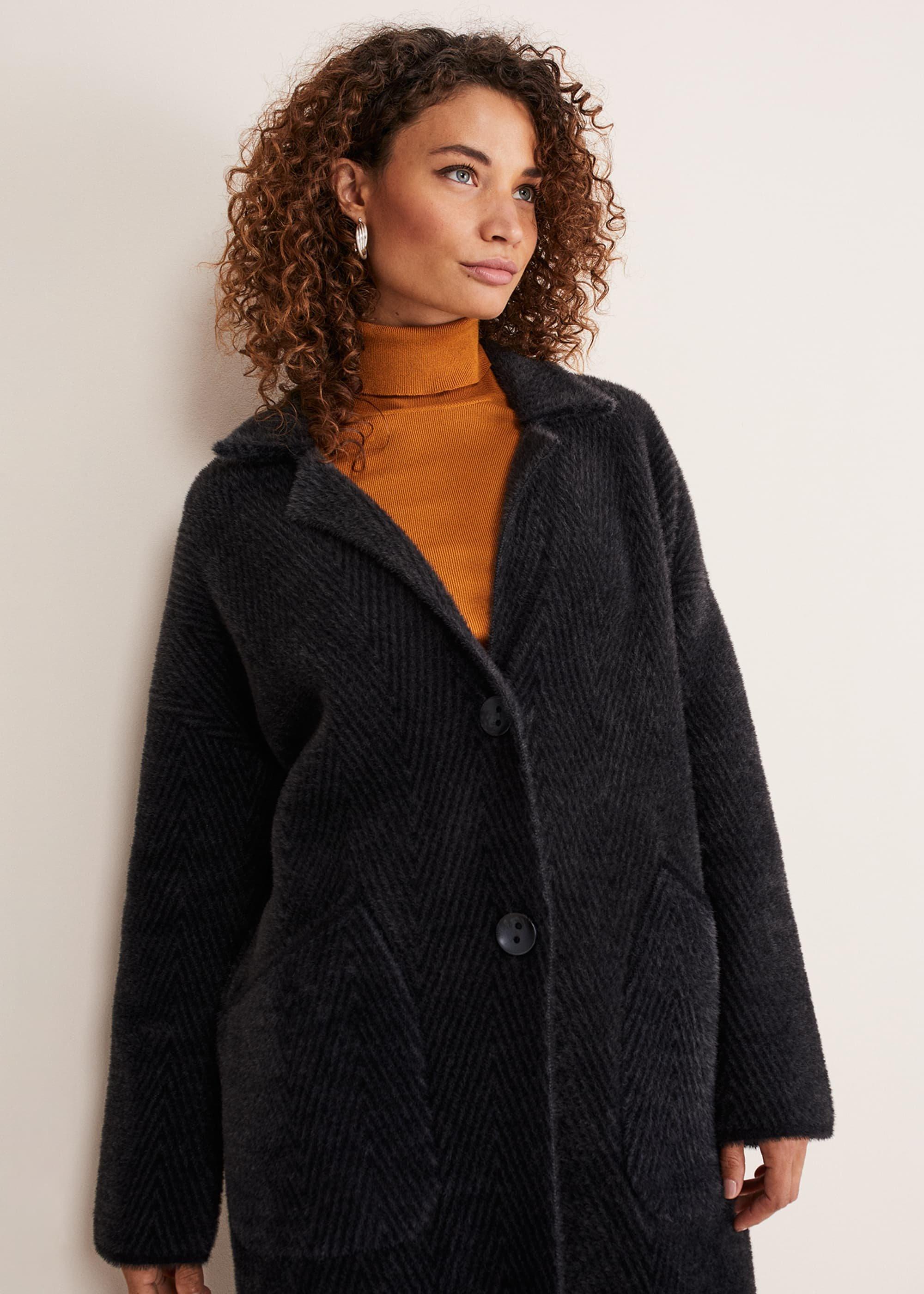 Floressa Fluffy Chevron Coat