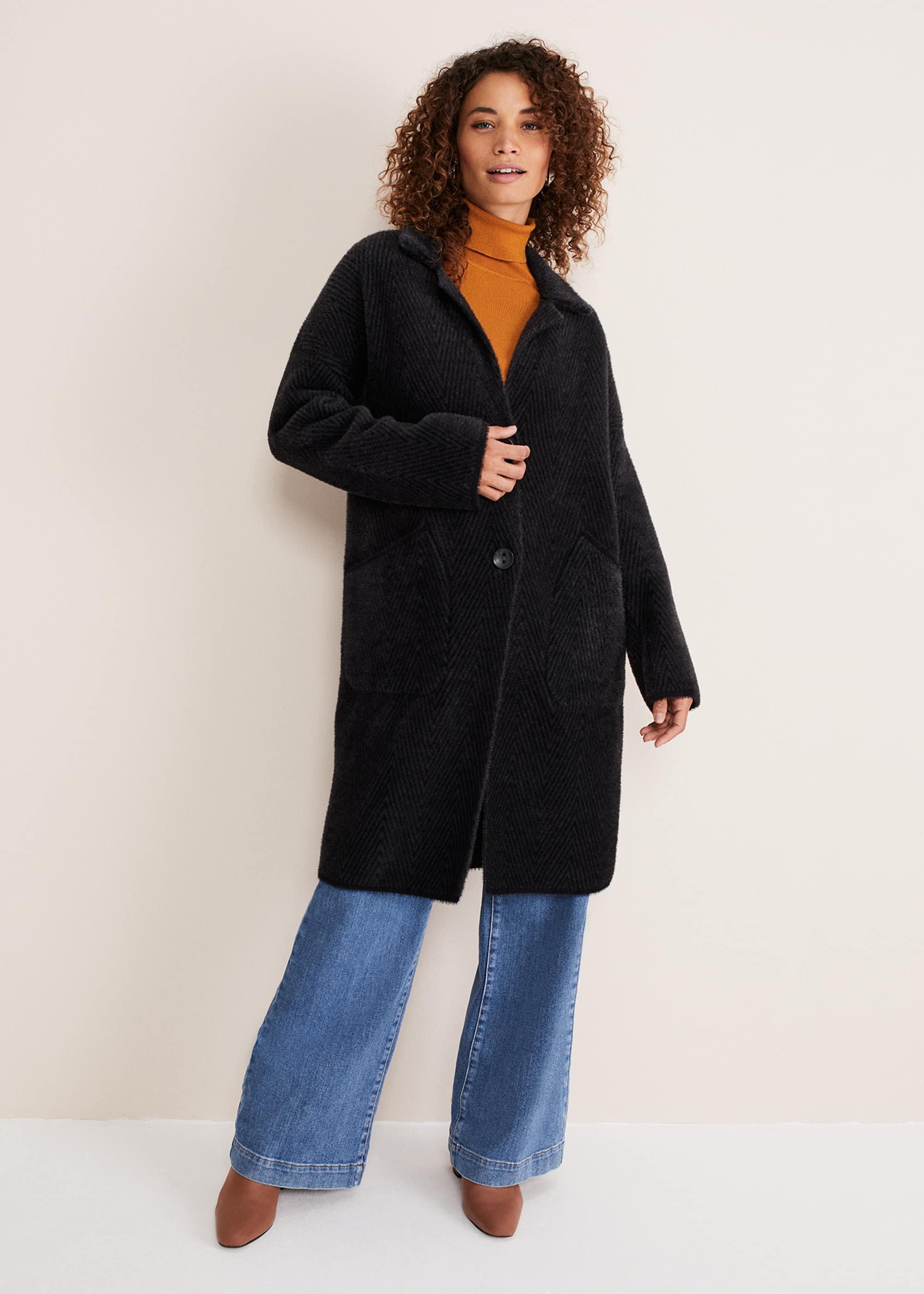 Floressa Fluffy Chevron Coat