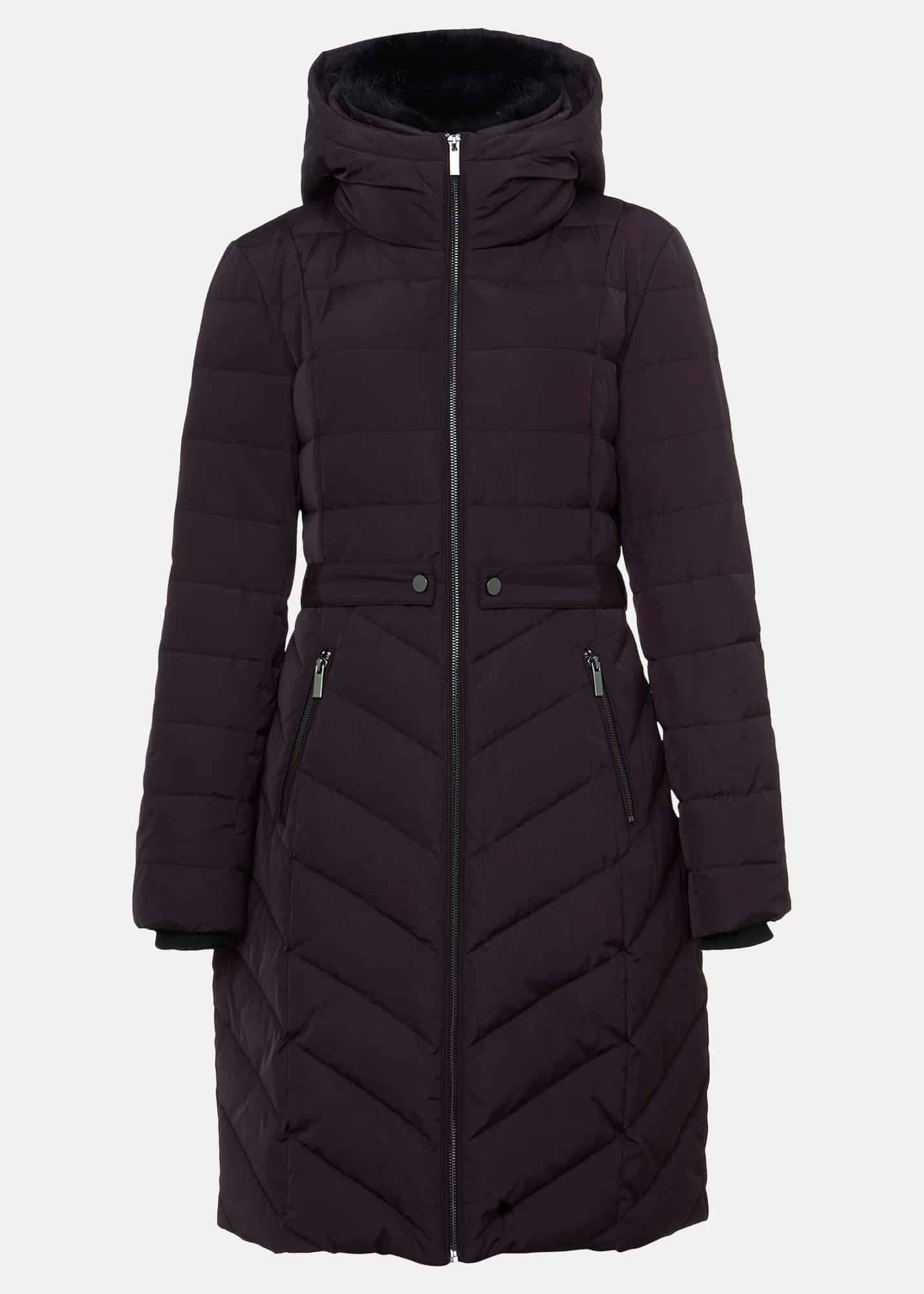 Bobbie Burgundy Puffer Coat
